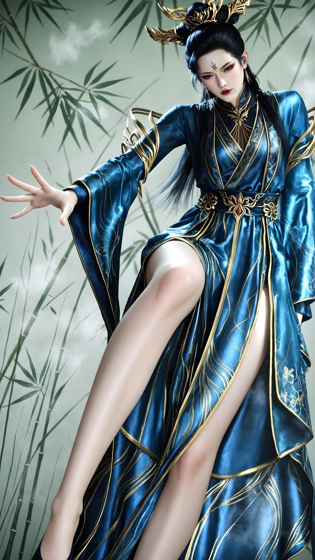 AI Porn - 裘蝶衣：古风角色写真长发AI成人向图集 71P