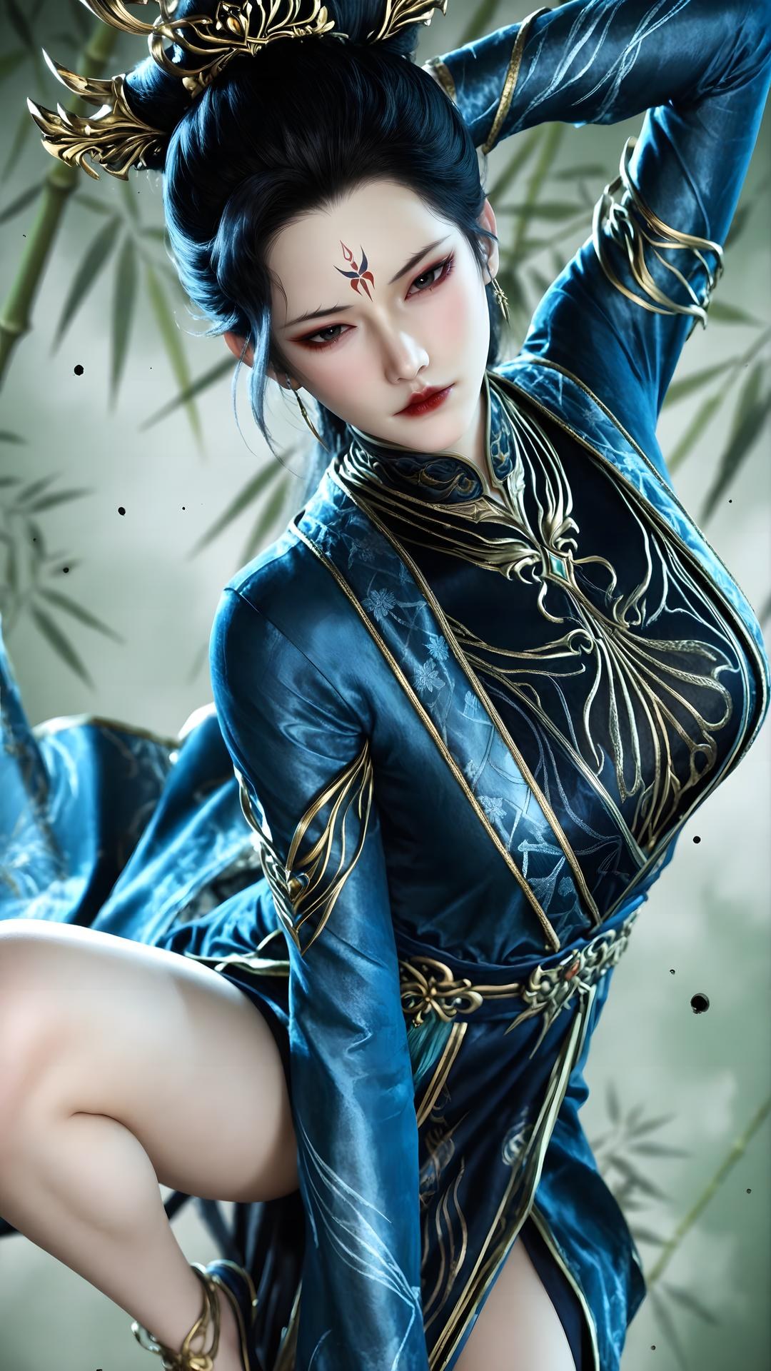 AI Porn - Qiu Dieyi cổ phong bộ ảnh nhân vật tóc dài bộ sưu tập AI 71P