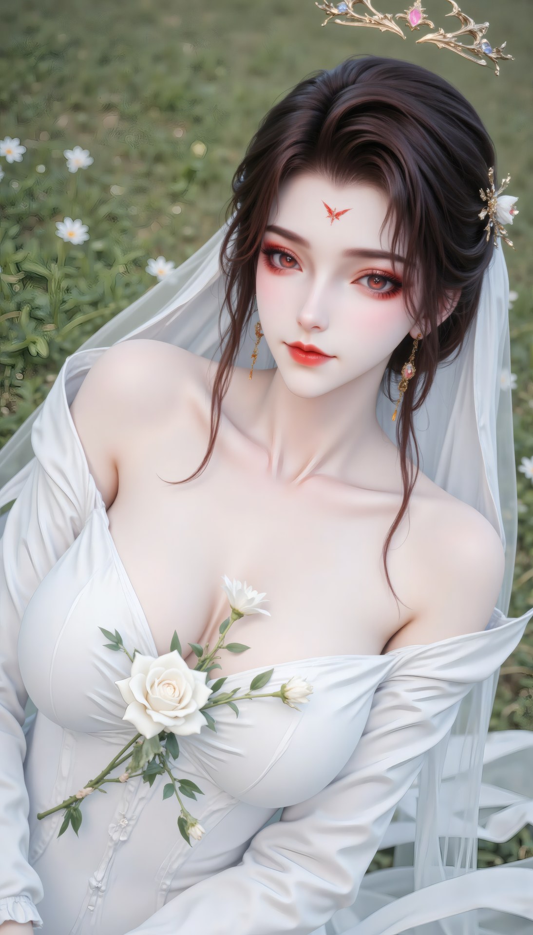 AI Porn - 西迪：古风角色写真长发AI成人向图集 71P