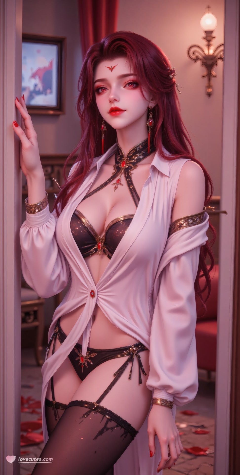 AI Porn - 西迪：古风角色寫真長髮AI成人向圖集 71P