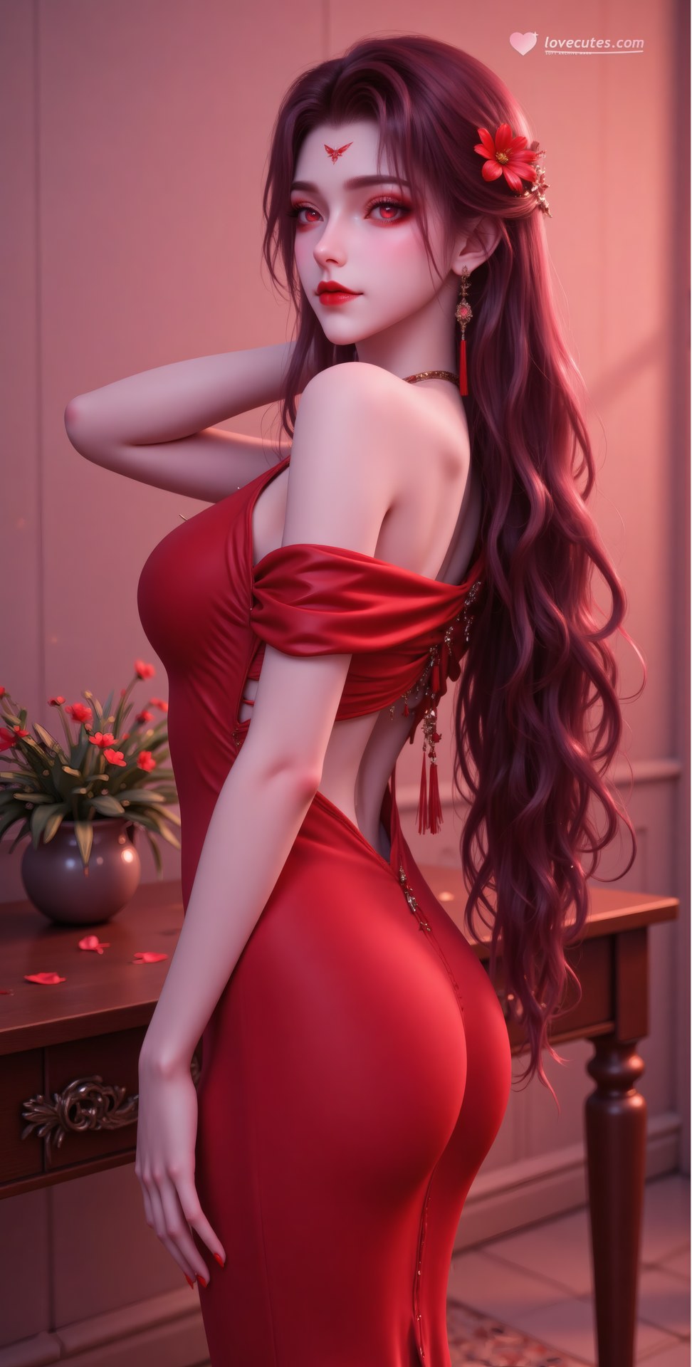 AI Porn - Xidi cổ phong bộ ảnh nhân vật tóc dài bộ sưu tập AI 71P