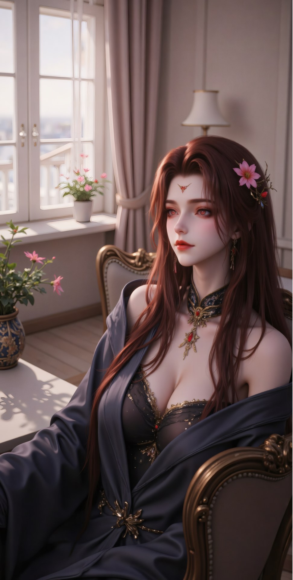 AI Porn - 西迪：古风角色寫真長髮AI成人向圖集 71P