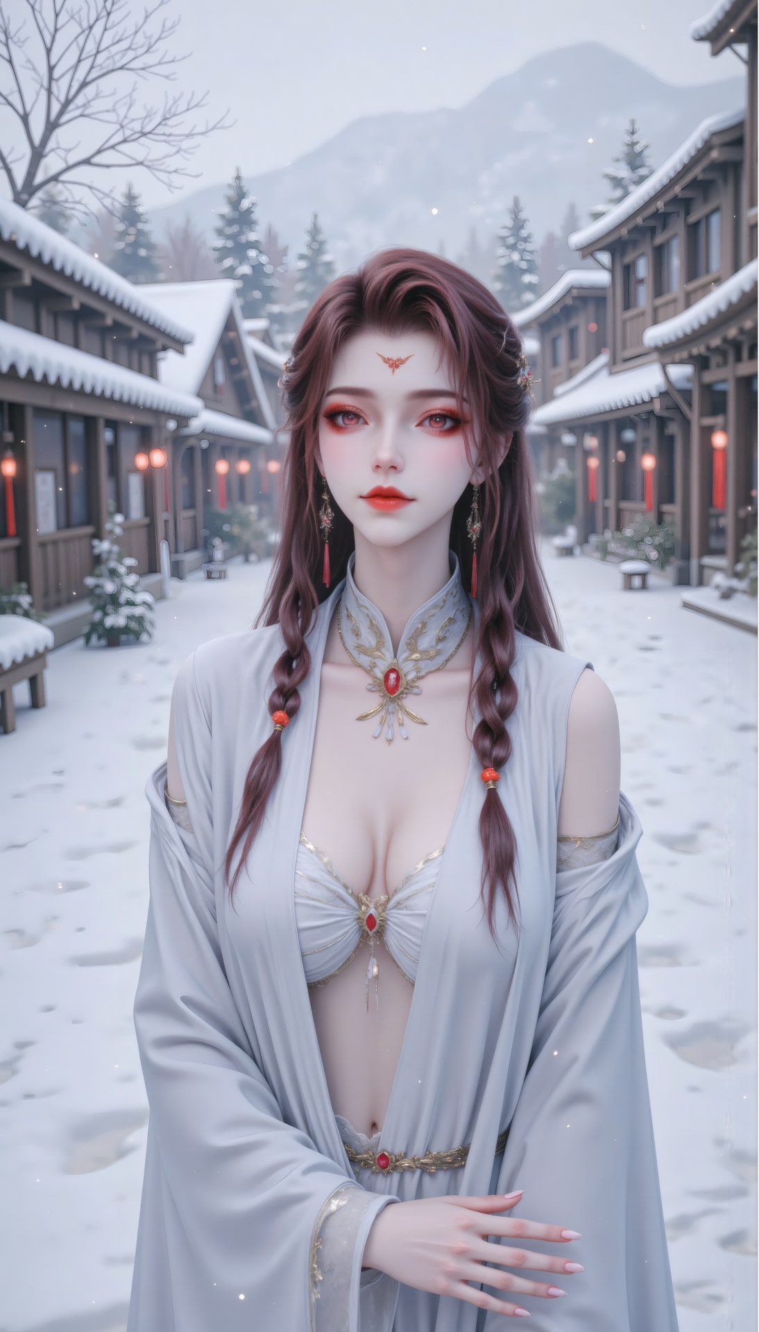 AI Porn - Xidi cổ phong bộ ảnh nhân vật tóc dài bộ sưu tập AI 71P