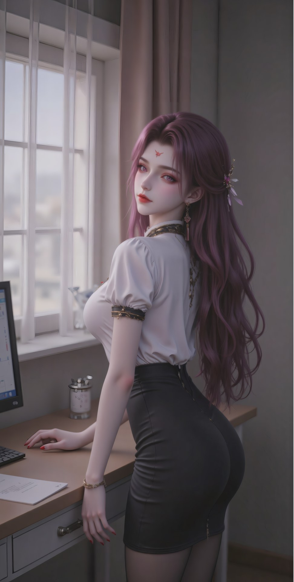 AI Porn - Xidi cổ phong bộ ảnh nhân vật tóc dài bộ sưu tập AI 71P