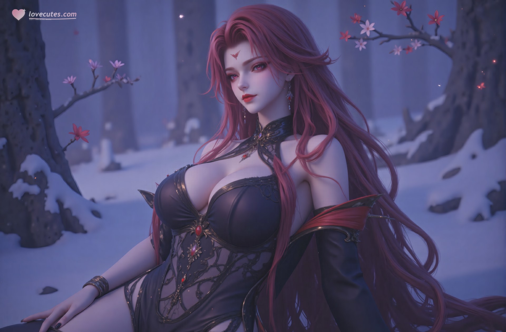 AI Porn - Xidi fantasy hanfu character gallery long hair AI Adult Gallery 71P