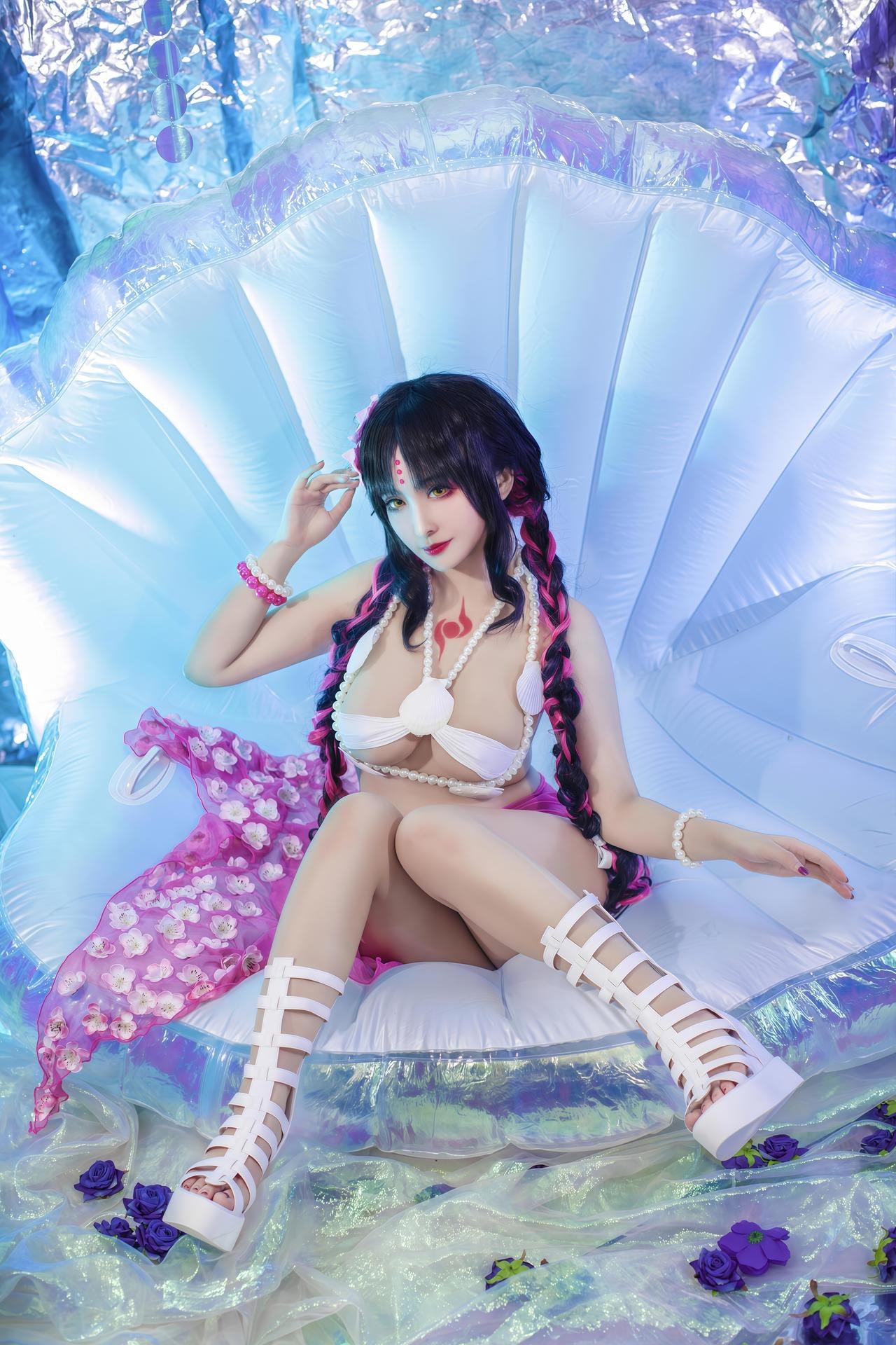 [cosplay] 洛璃LoLiSAMA - 杀生院泳装角色還原美腿 34P