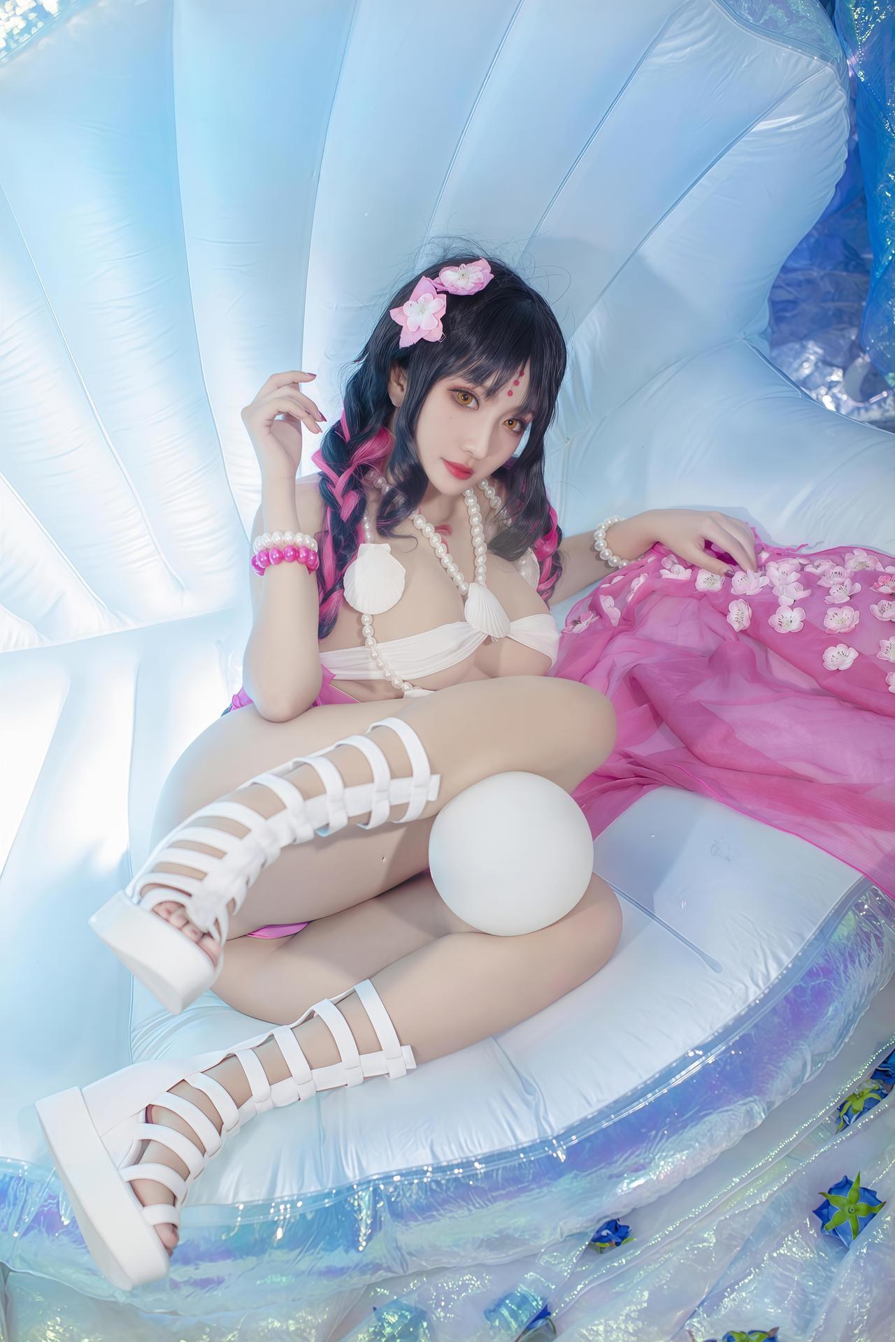 [cosplay] 洛璃LoLiSAMA - 杀生院泳装角色還原美腿 34P
