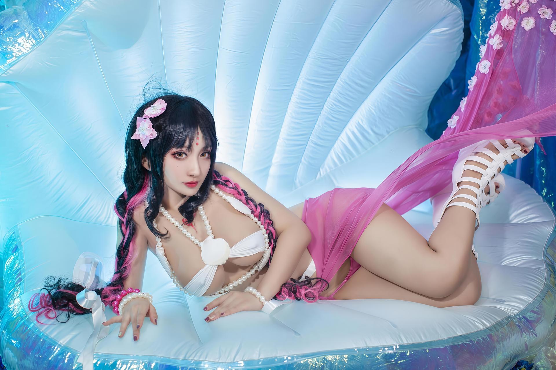[cosplay] 洛璃LoLiSAMA - 杀生院泳装角色還原美腿 34P