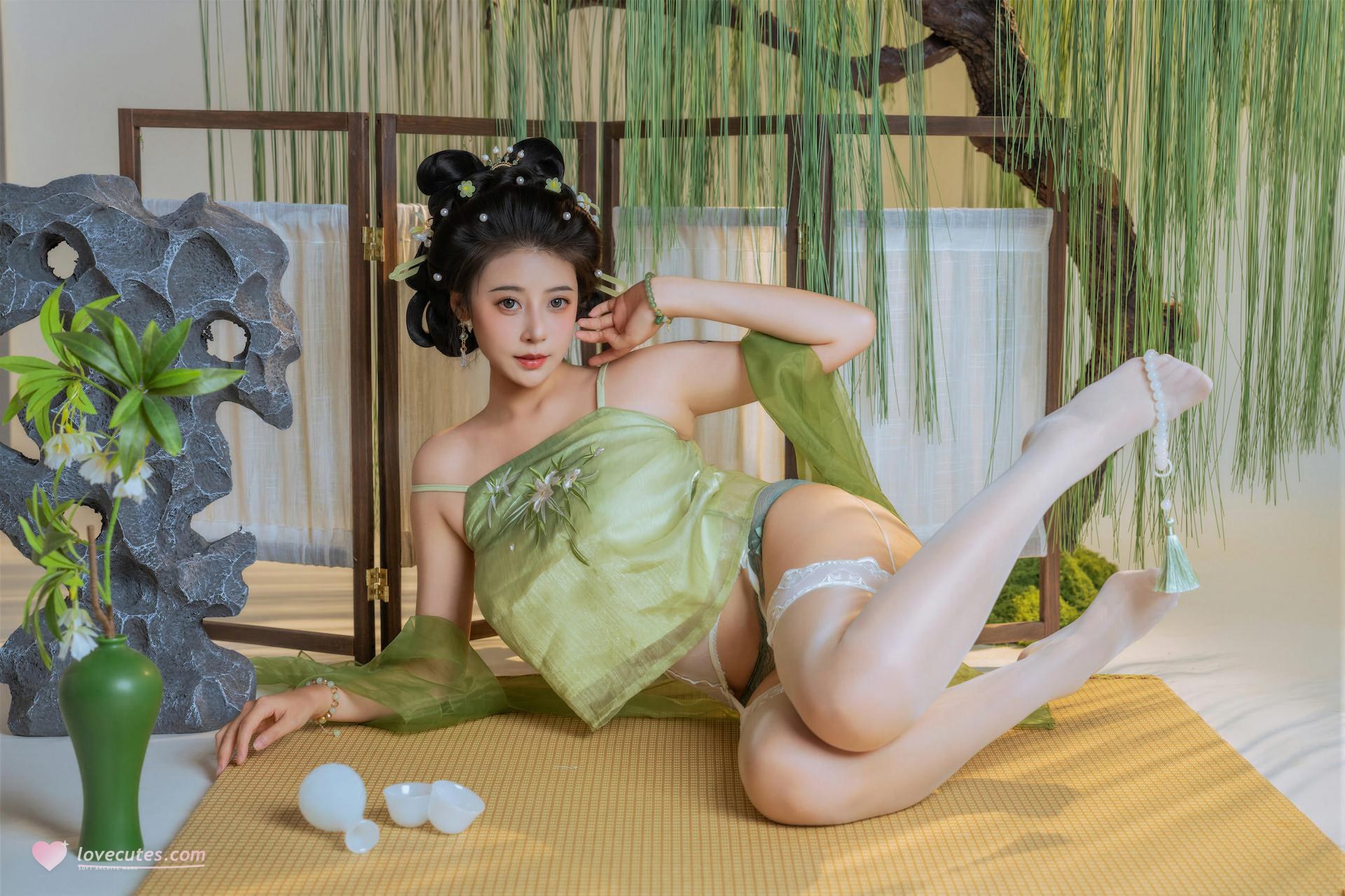 [cosplay] 奈汐nice - 拾翠 グリーン漢服 90P1V