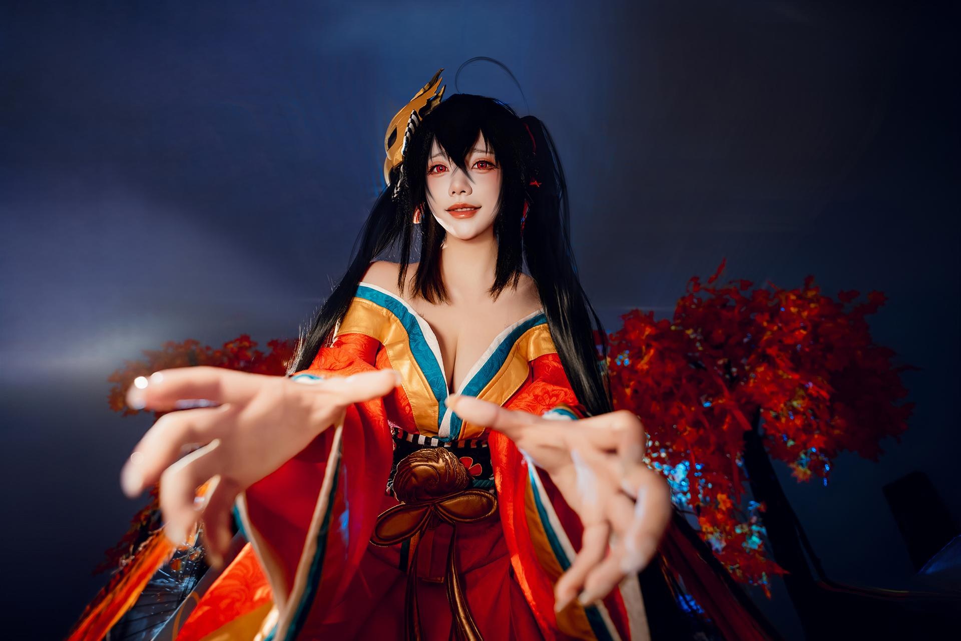 [cosplay] 是一只熊仔吗 - 大凤：大凤和服角色還原美腿大尺度 50P