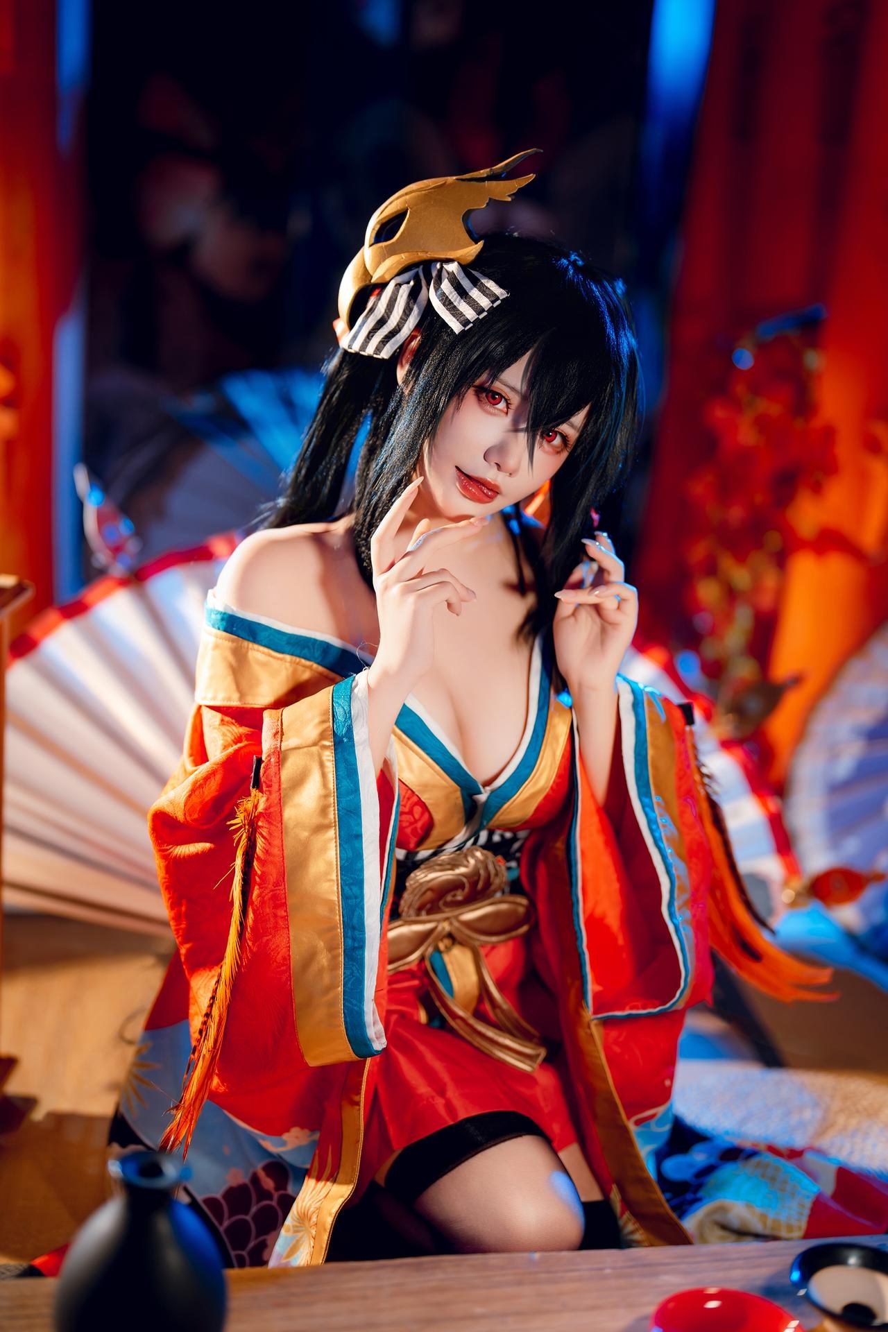 [cosplay] 是一只熊仔吗 - 大凤：大凤和服角色還原美腿大尺度 50P
