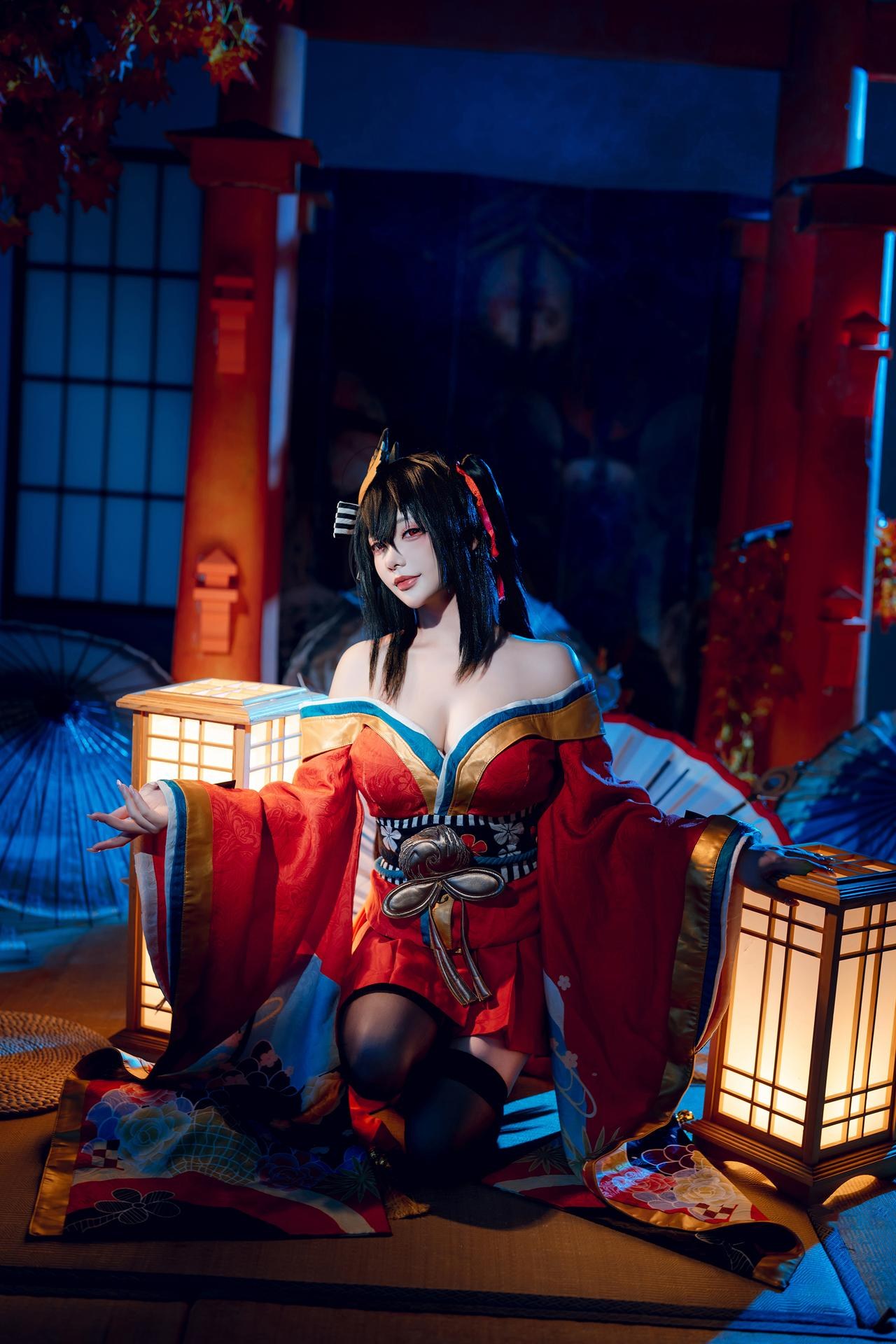 [cosplay] 是一只熊仔吗 - 大凤：大凤和服角色還原美腿大尺度 50P