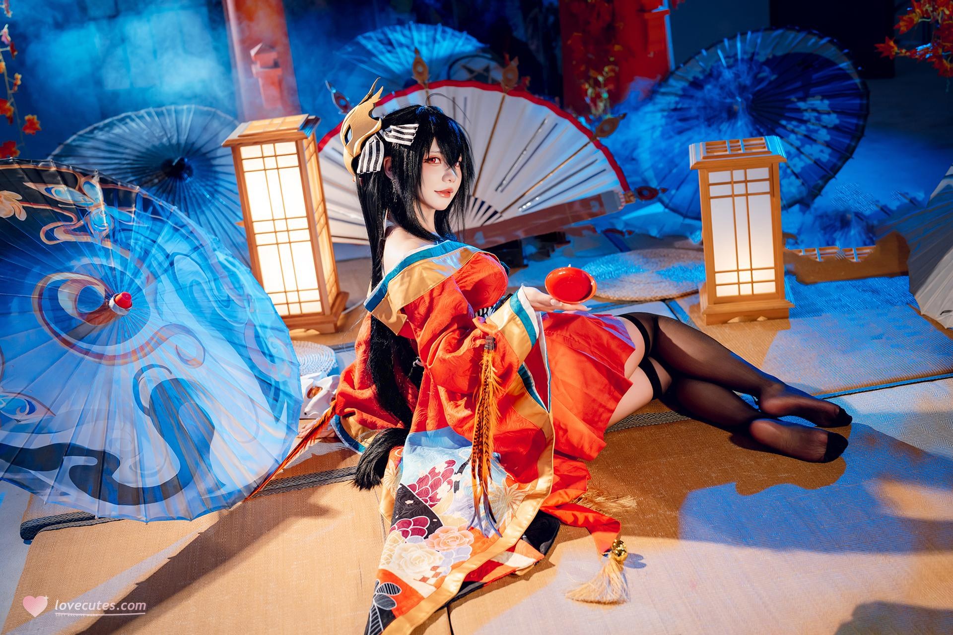 [cosplay] 是一只熊仔吗 - 大凤：大凤和服角色還原美腿大尺度 50P