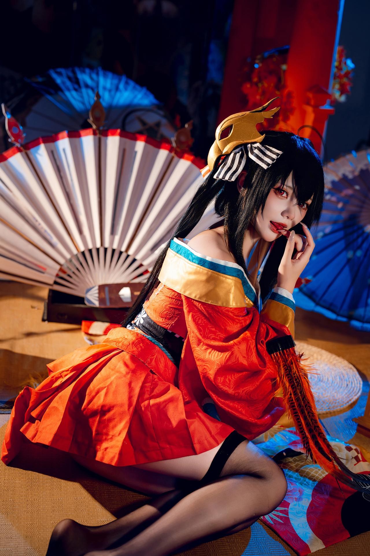 [cosplay] 是一只熊仔吗 - 大凤：大凤和服角色還原美腿大尺度 50P