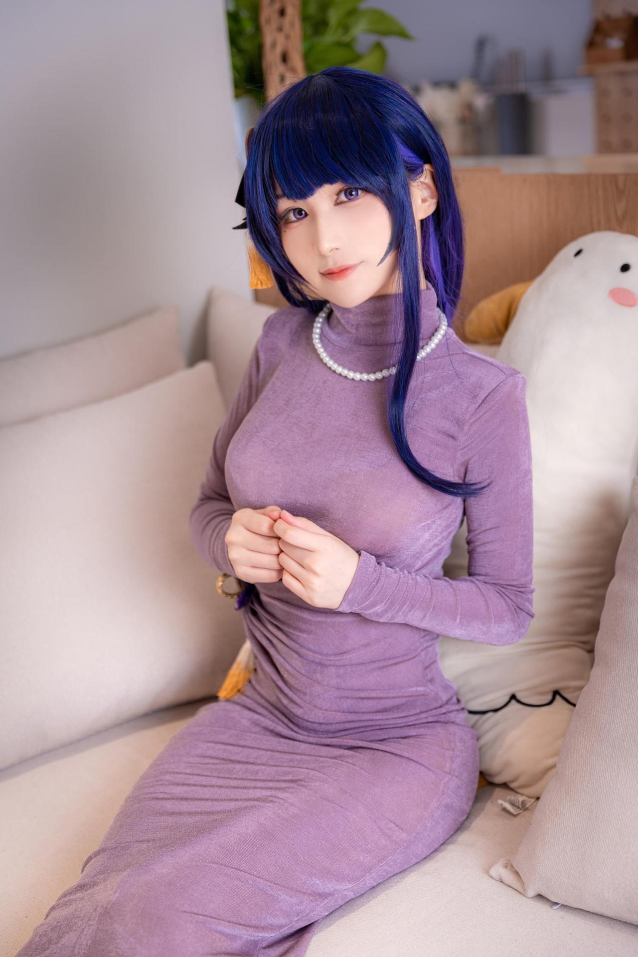 [cosplay] 幼愛Youmeko - 原神 雷电将军：原神 雷电将军角色還原美腿大尺度 20P