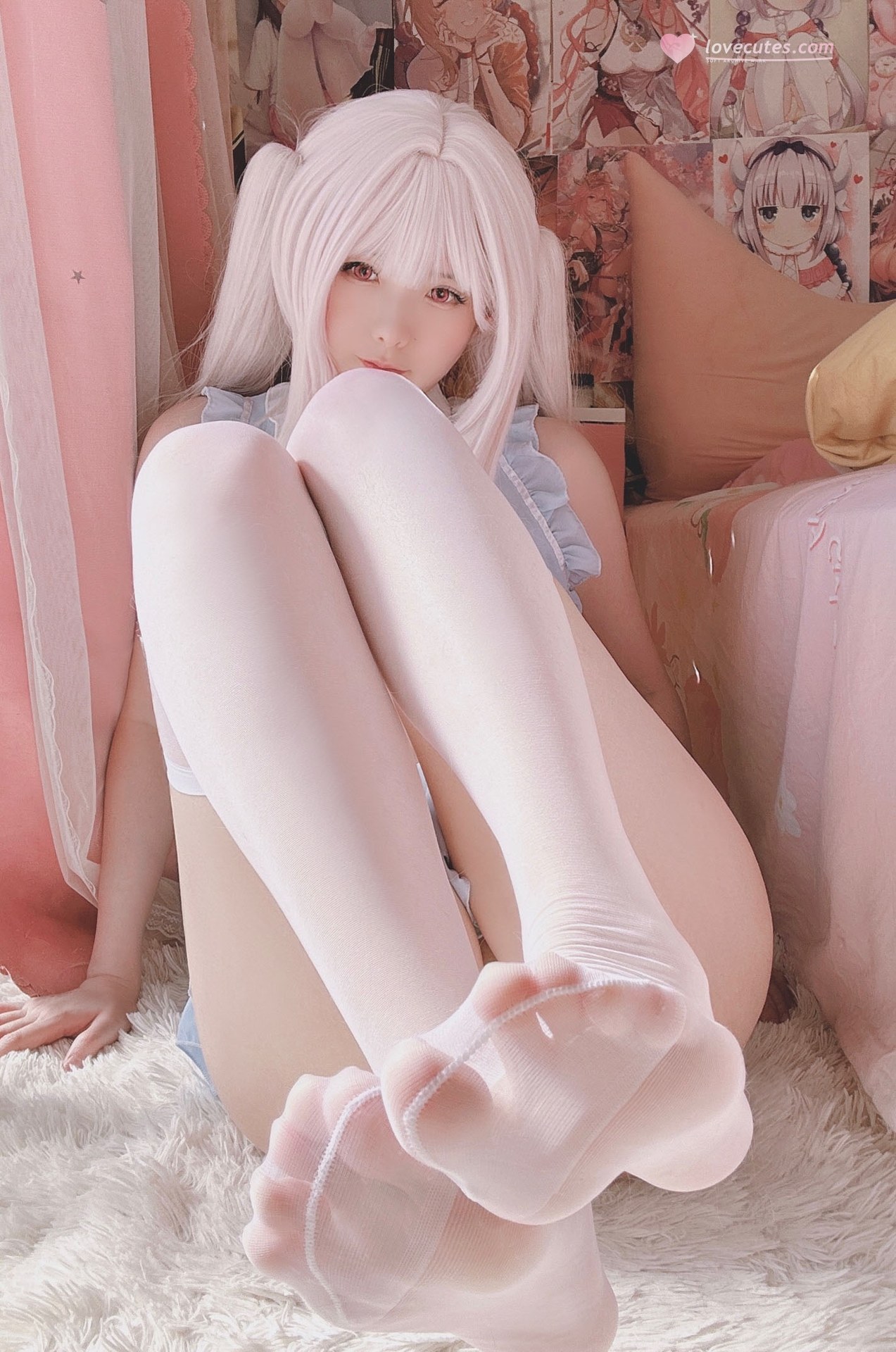 Xi Daidai - Bunny-ear Lingerie ชุดภาพถ่ายคนจริงสไตล์ไพรเวต 15P
