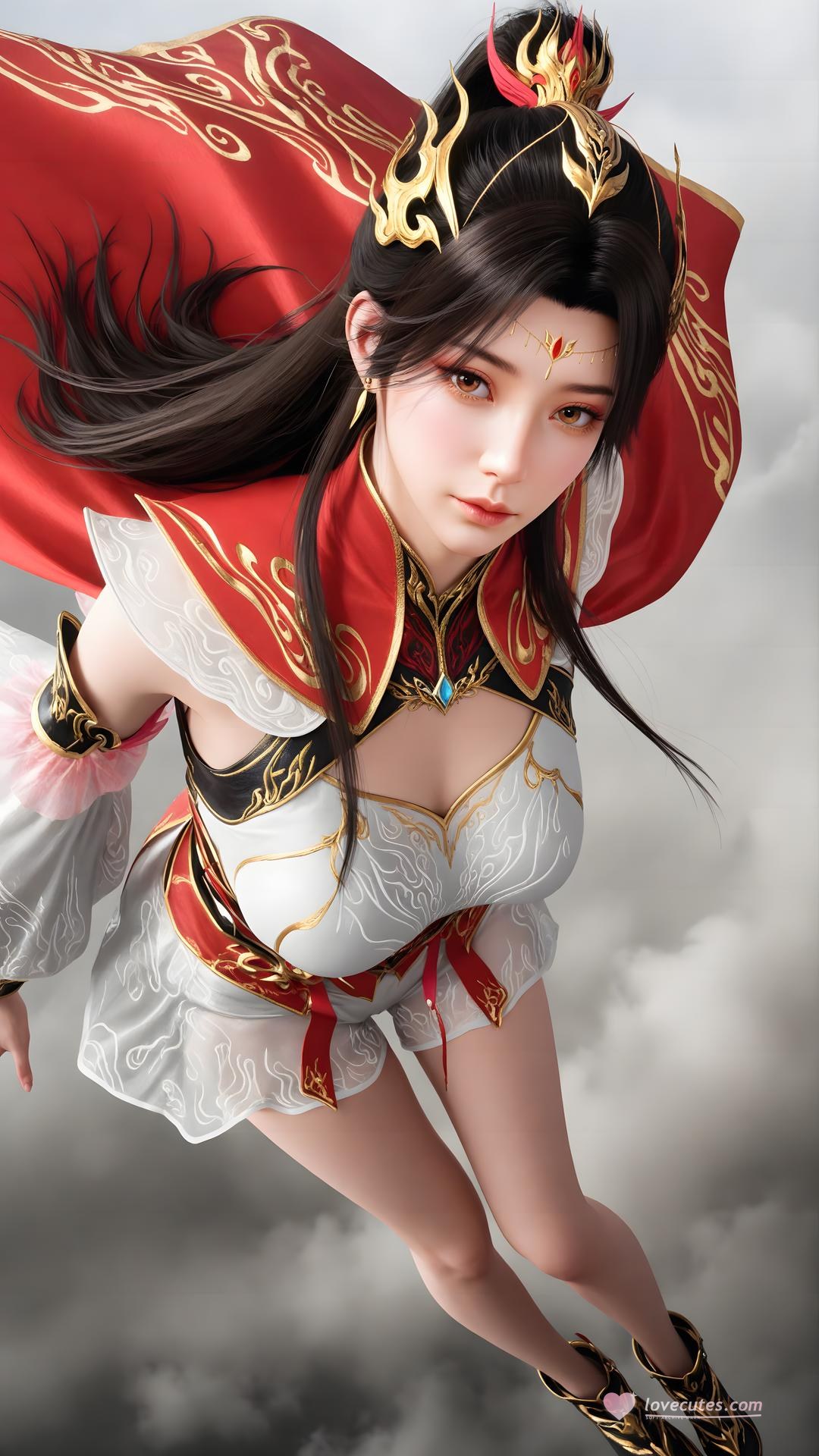 AI Generated Anime Girl - The Great Ruler Xiao Xiao ถุงน่องขาว 70P