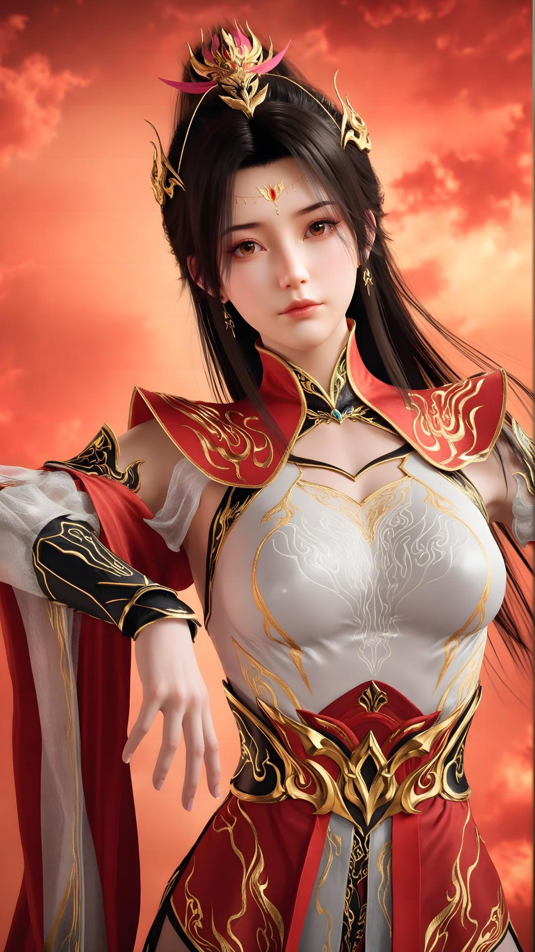 AI Generated Anime Girl - The Great Ruler Xiao Xiao White Stockings Gallery 70P