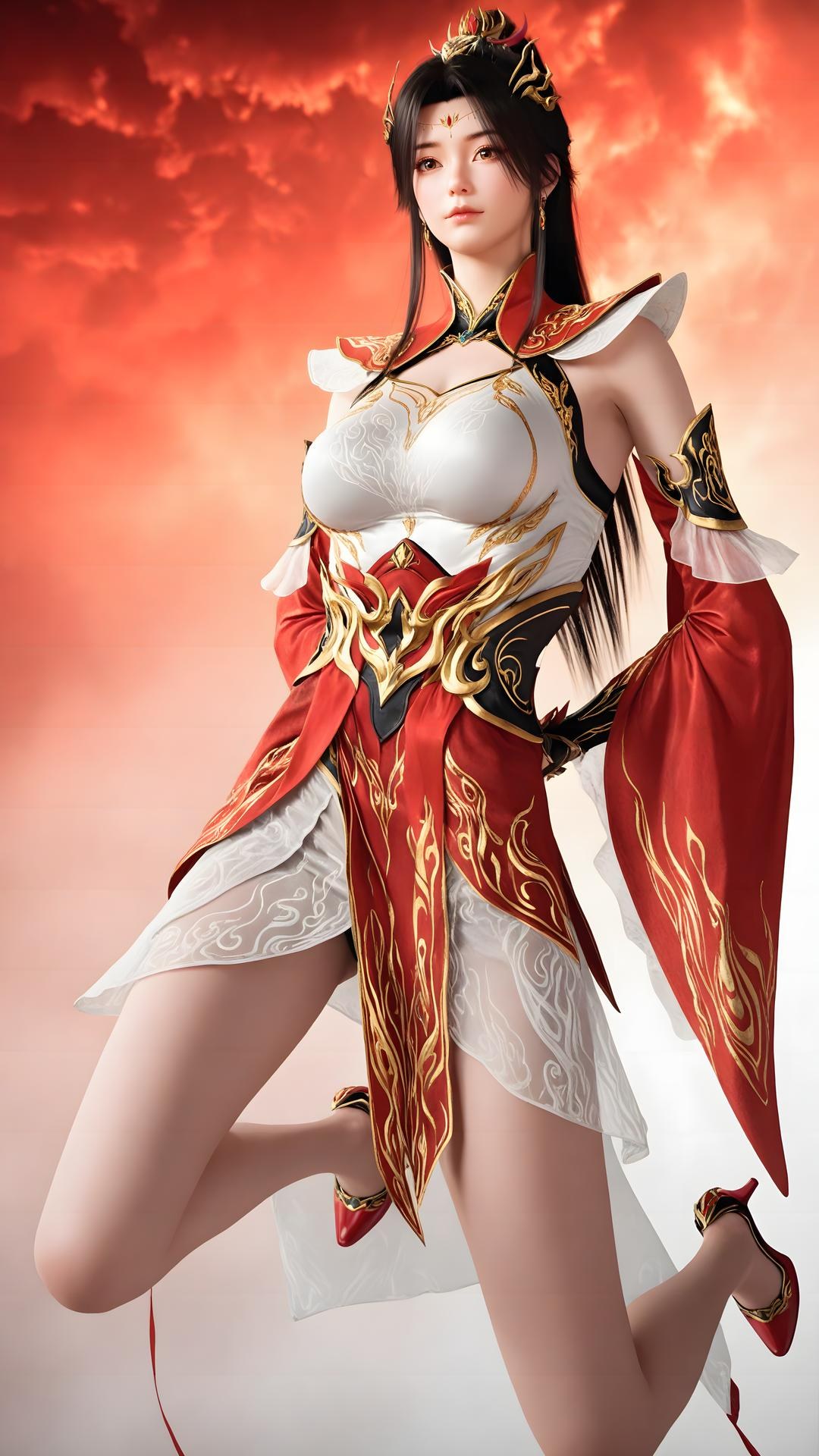 AI Generated Anime Girl - The Great Ruler Xiao Xiao White Stockings Gallery 70P