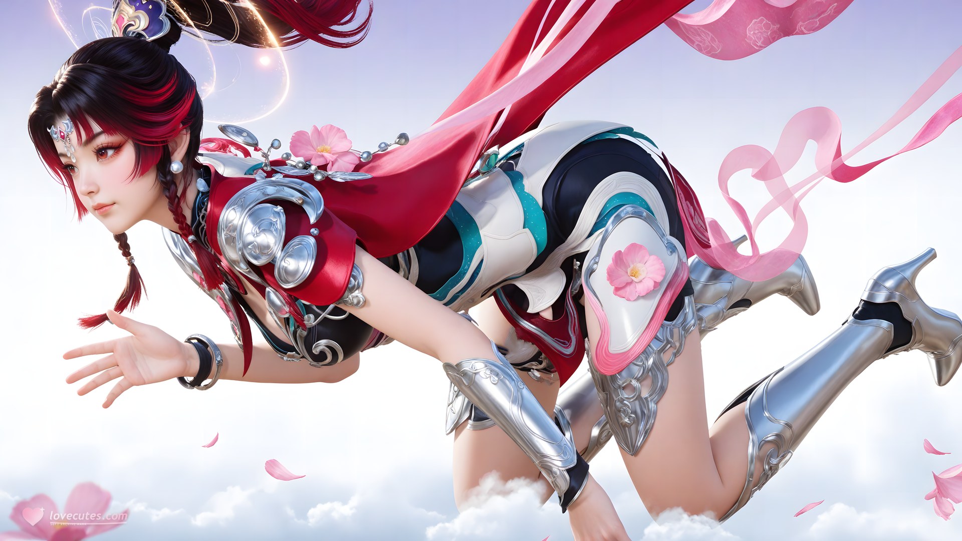 AI Generated Anime Girl - Shenji Yunying Mecha Bodysuit Character Gallery 68P