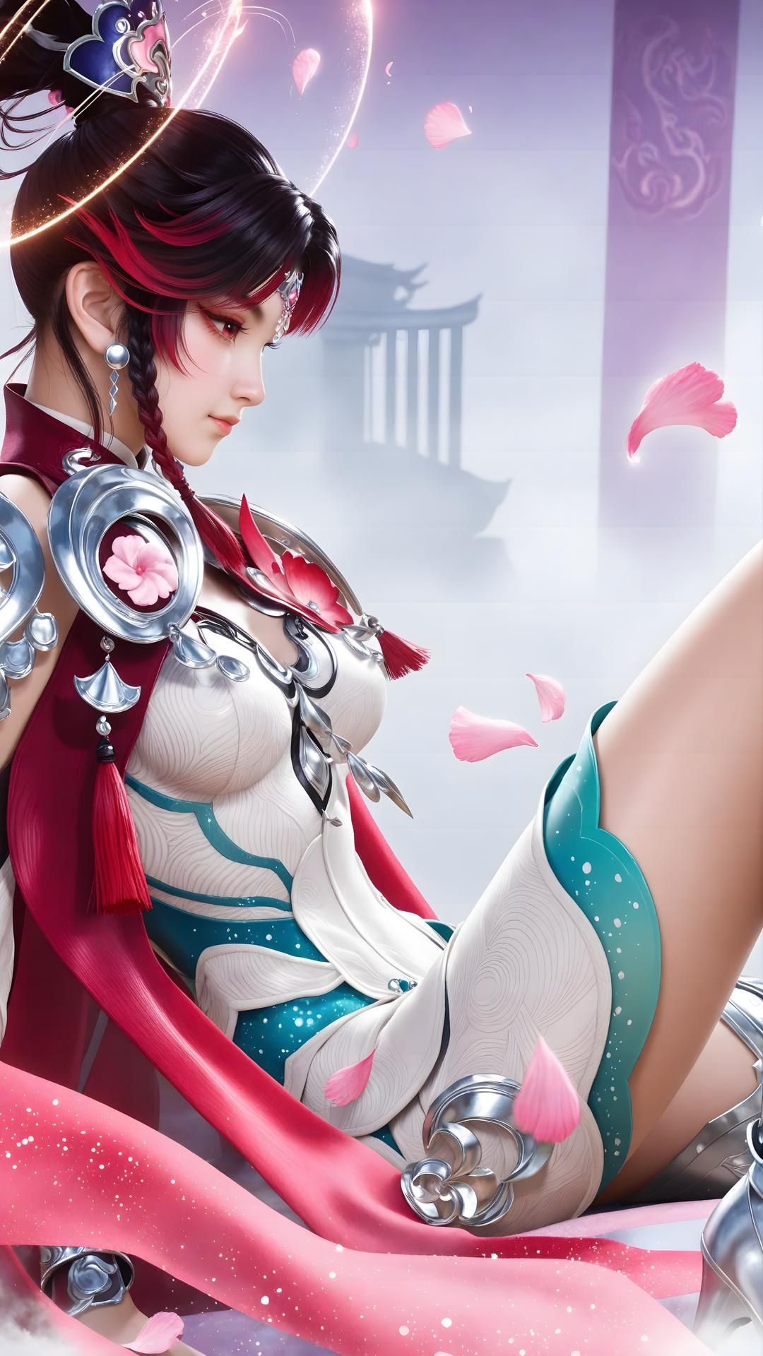 AI Generated Anime Girl - Shenji Yunying Mecha Bodysuit Character Gallery 68P