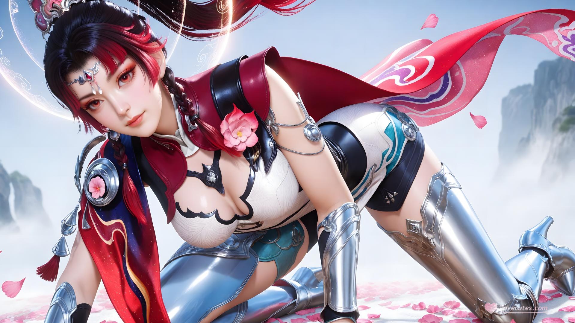 AI Generated Anime Girl - 神驥 雲纓 メカスーツ キャラクター画像集 68P