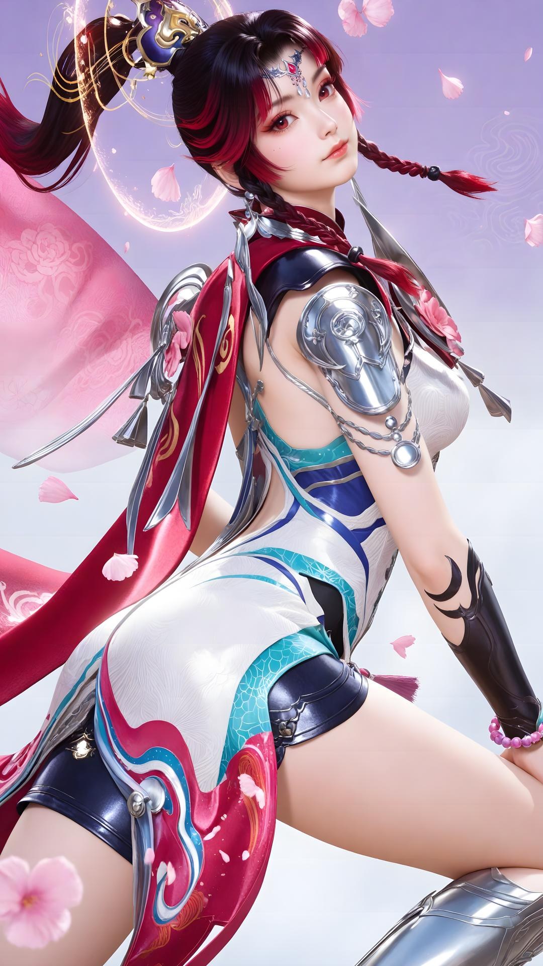 AI Generated Anime Girl - 神驥 雲纓 メカスーツ キャラクター画像集 68P