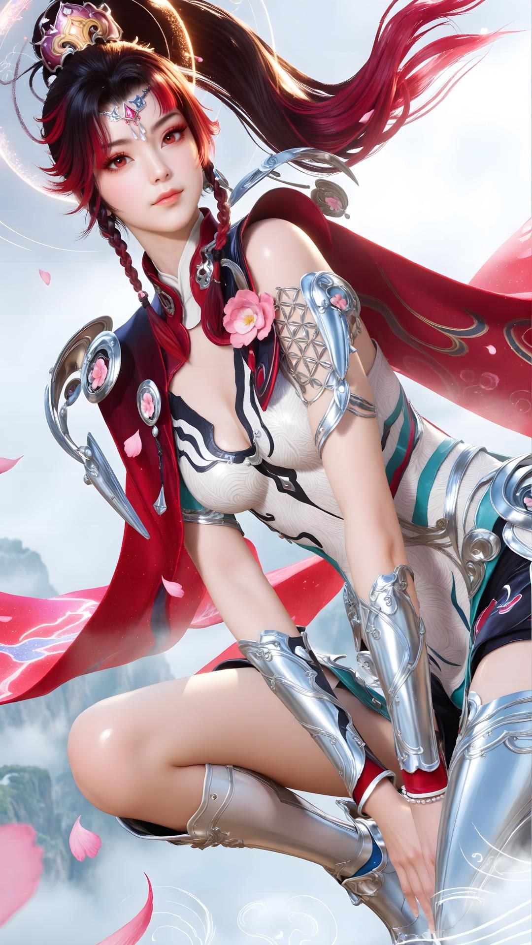 AI Generated Anime Girl - 神驥 雲纓 メカスーツ キャラクター画像集 68P