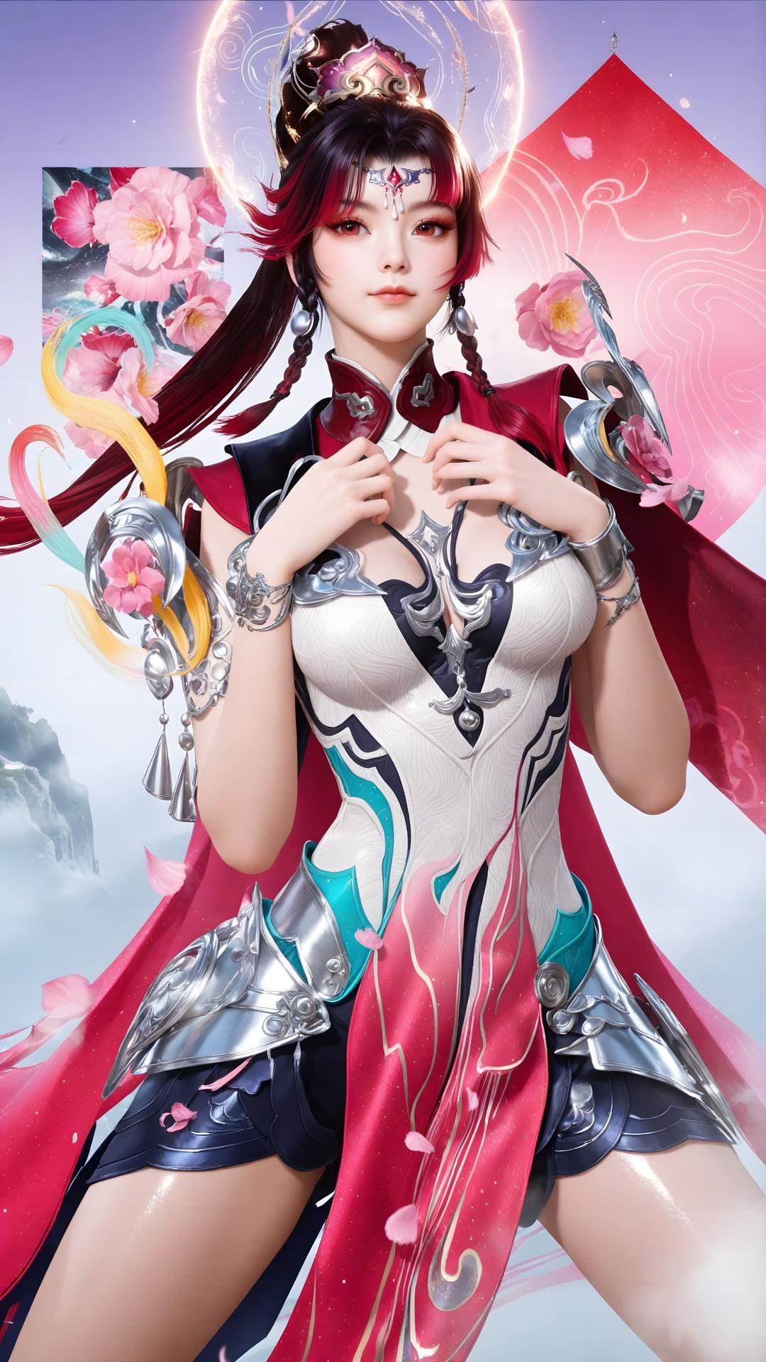 AI Generated Anime Girl - Shenji Yunying bodysuit cơ giáp 68P