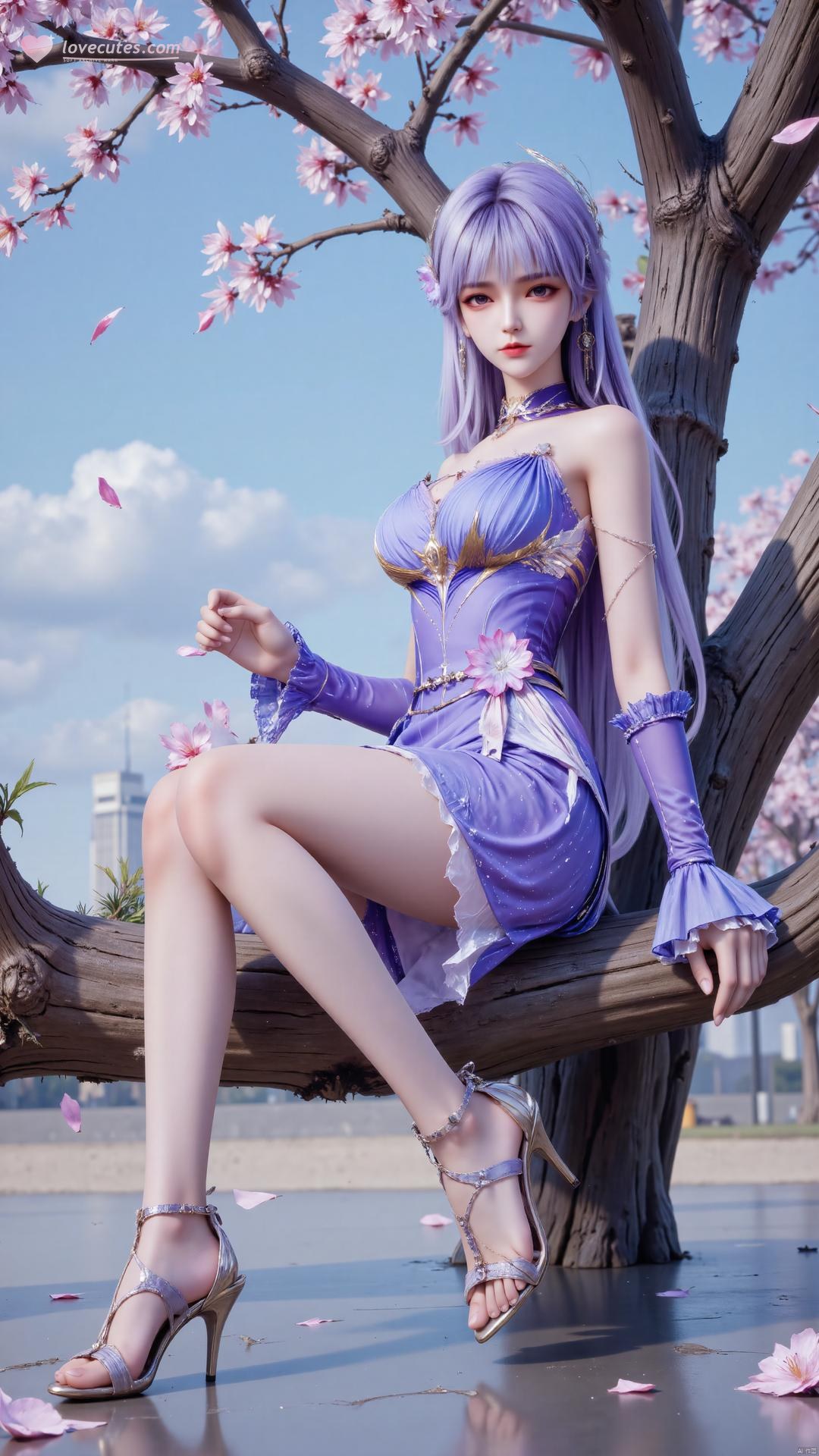 AI Generated Anime Girl - 神印王座 聖采児 制服黒ストッキング画像集 72P
