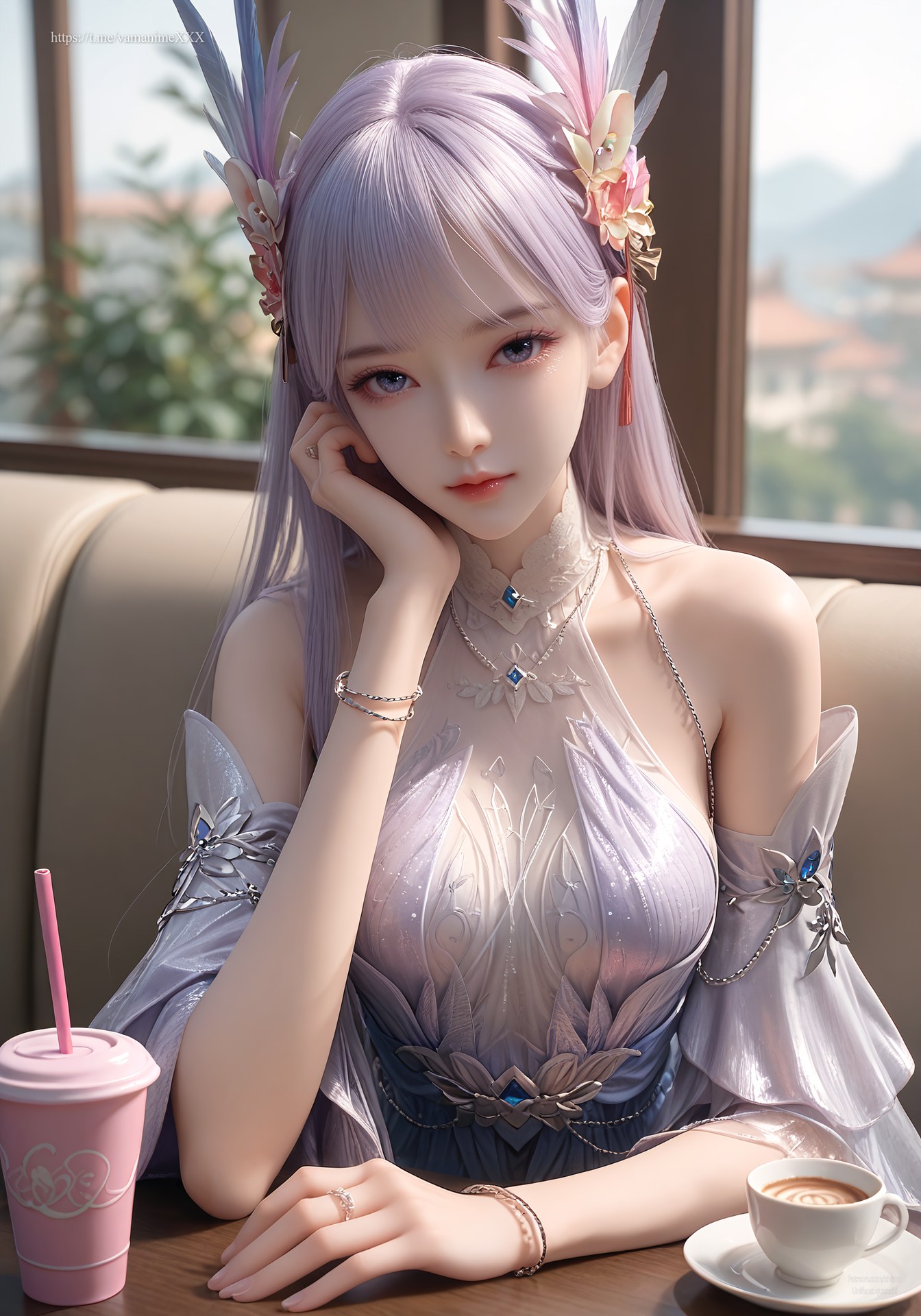 AI Nudes - Kejin Player Lin Ziyue Purple Fairy Dress Gallery 105P