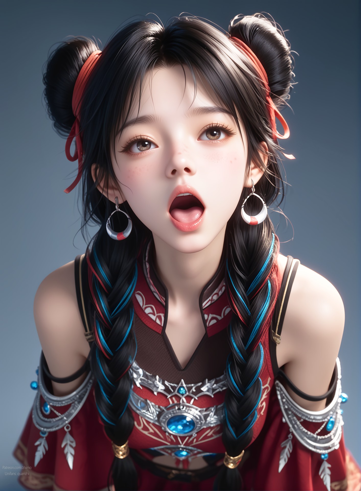 AI Nudes - 擇天記 白落衡 赤衣ツイン団子AIヌード画像集 105P