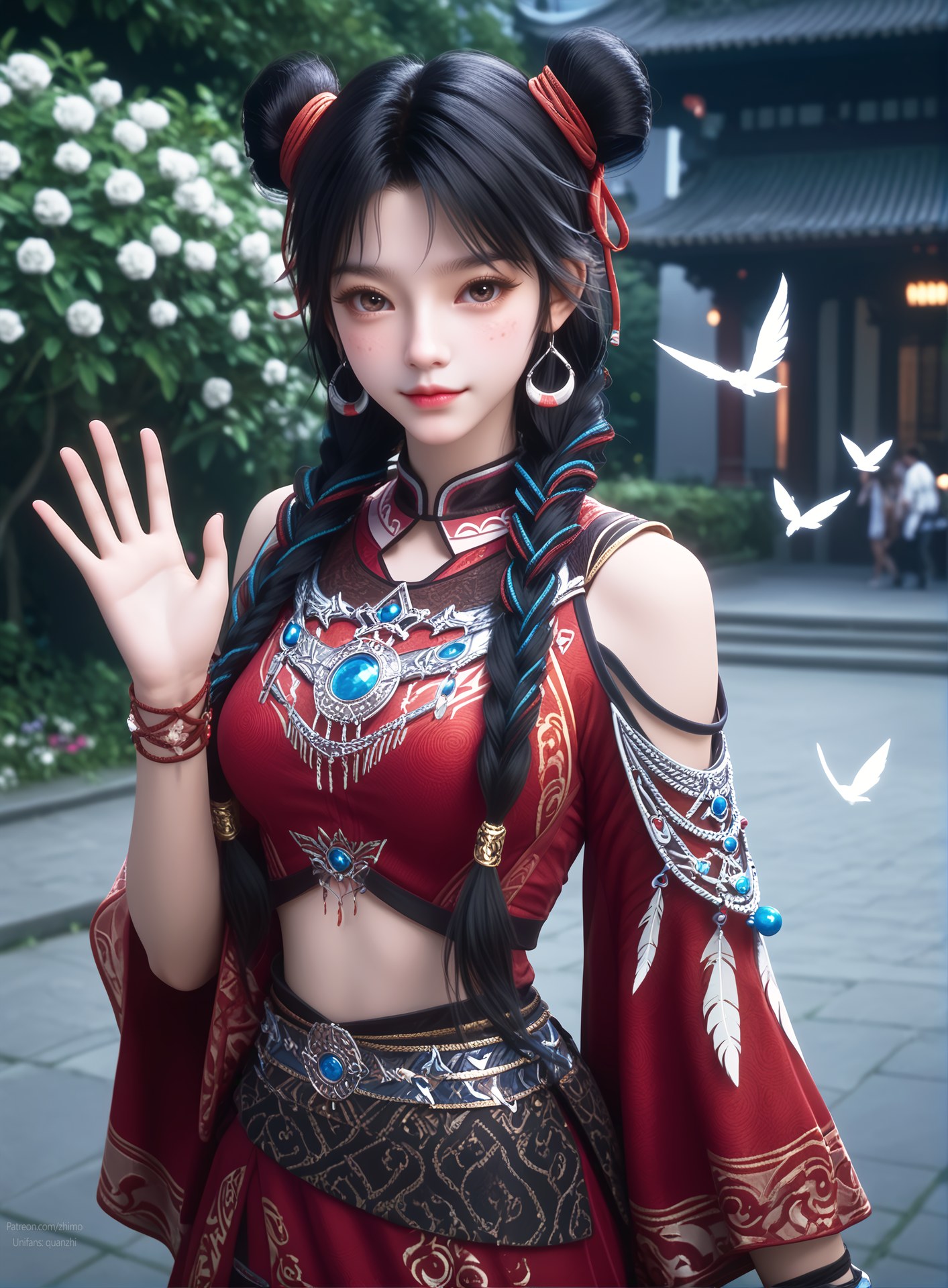 AI Nudes - 擇天記 白落衡 赤衣ツイン団子AIヌード画像集 105P