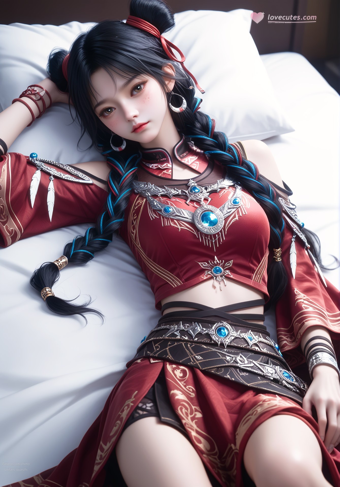 AI Nudes - 擇天記 白落衡 赤衣ツイン団子AIヌード画像集 105P