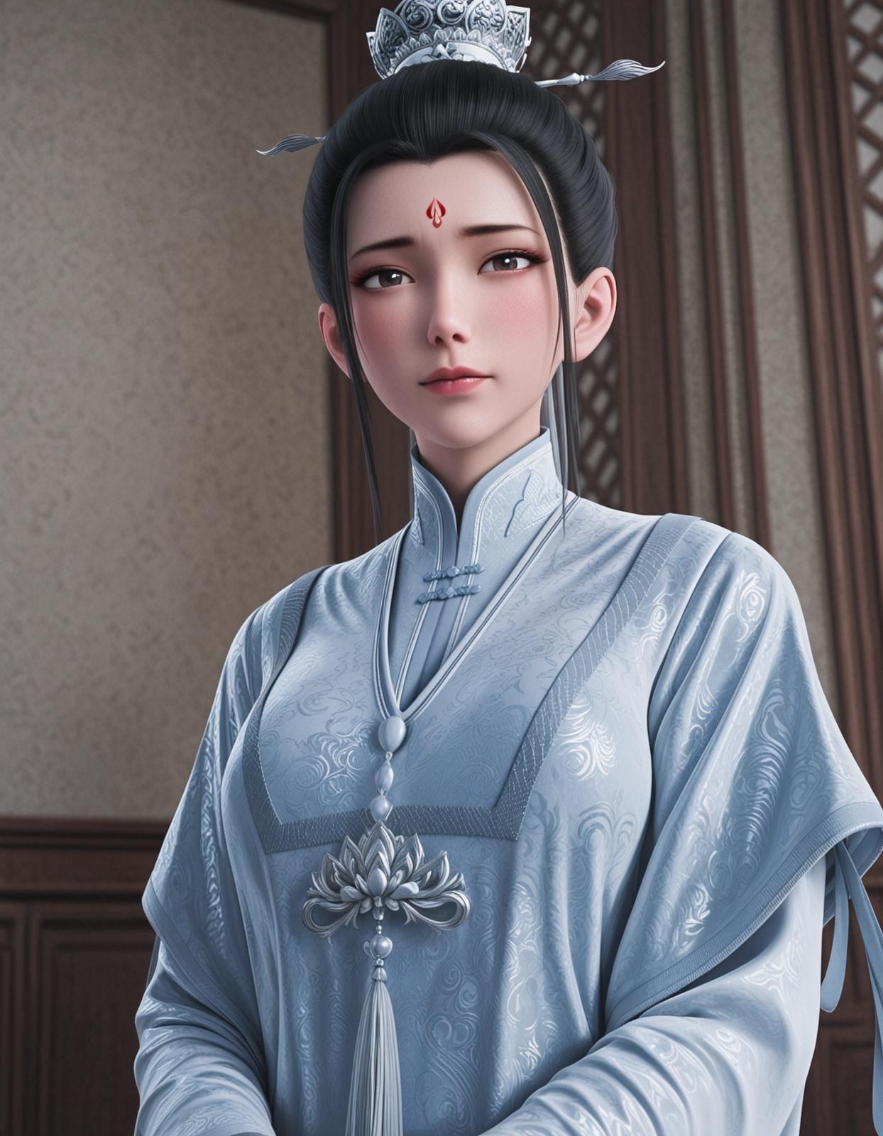 AI Porn - 賀小涼：古風巨乳露穴貓耳 AI 成人圖集 89P