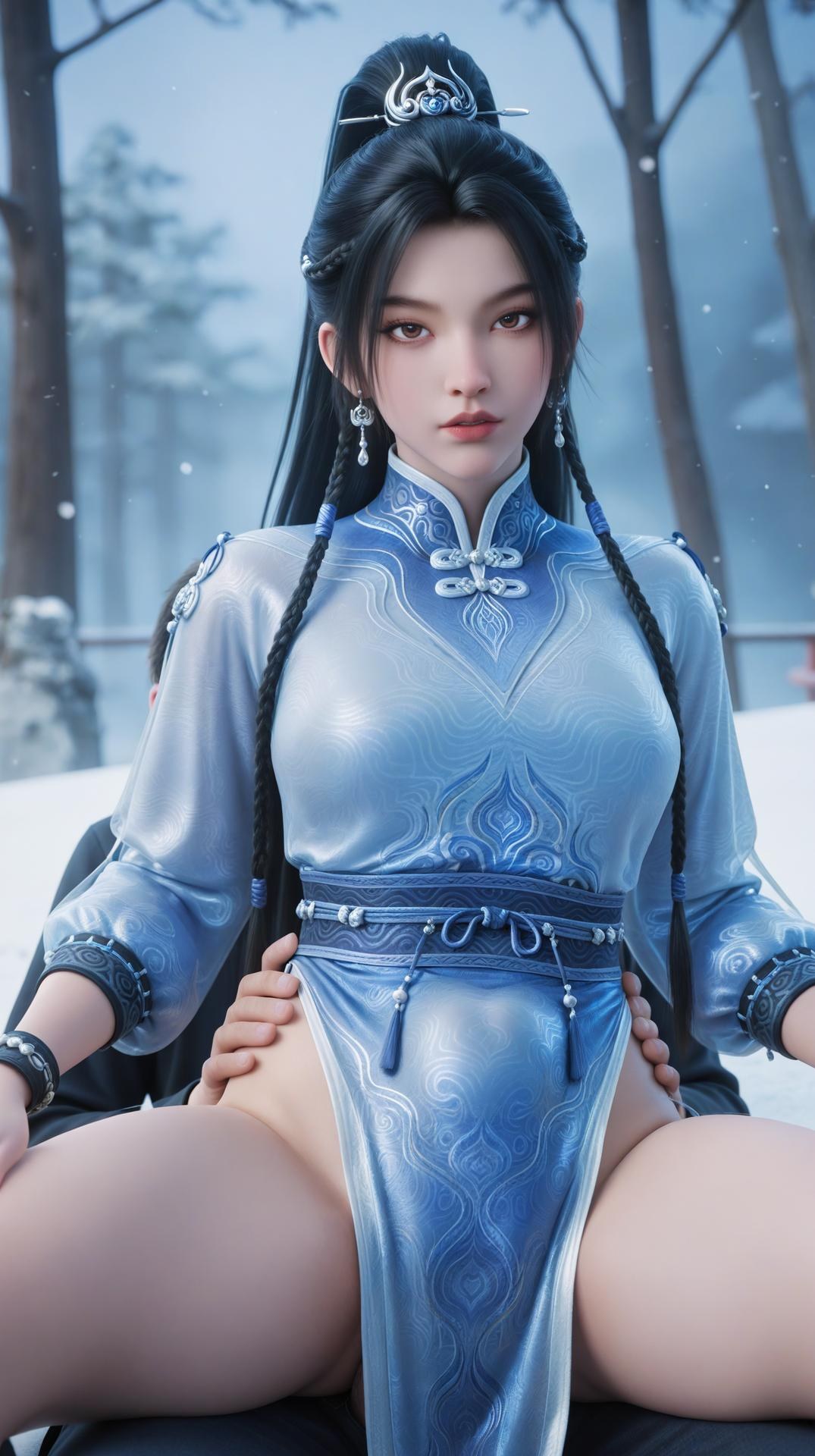 AI Porn - Ning Yao Season Two Blue Outfit Nude Adult Gallery 145P21V