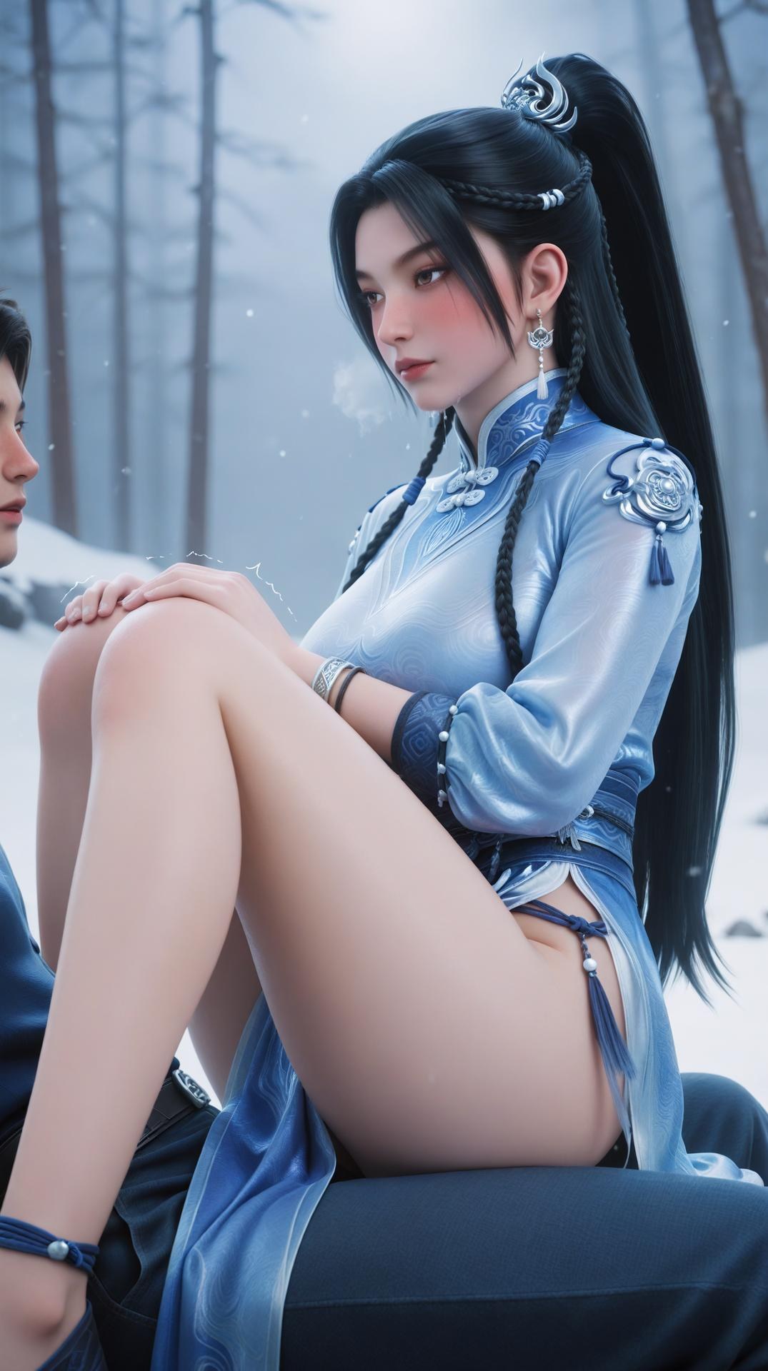 AI Porn - Ning Yao Season Two Blue Outfit Nude Adult Gallery 145P21V