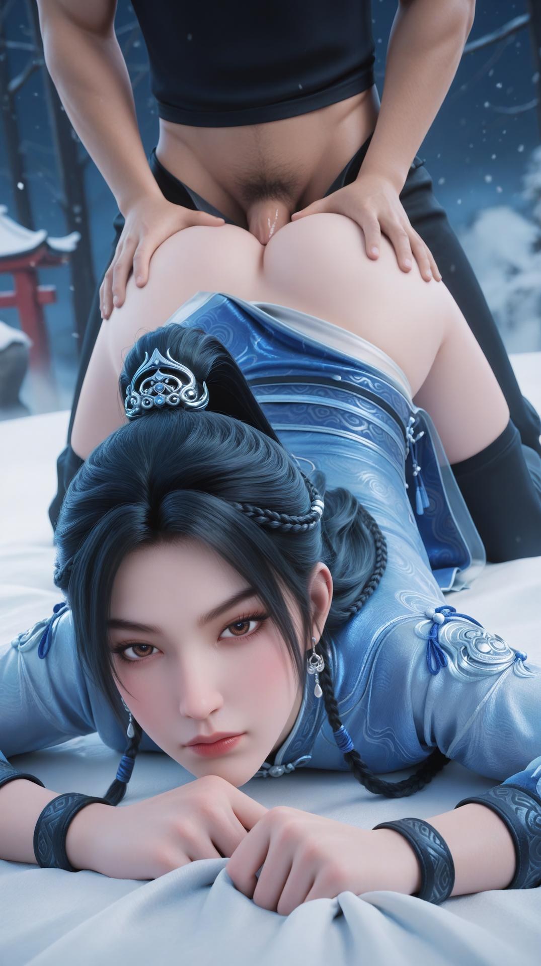 AI Porn - Ning Yao Season Two Blue Outfit Nude Adult Gallery 145P21V