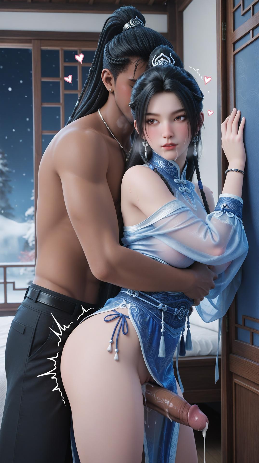 AI Porn - Ning Yao Season Two Blue Outfit Nude Adult Gallery 145P21V