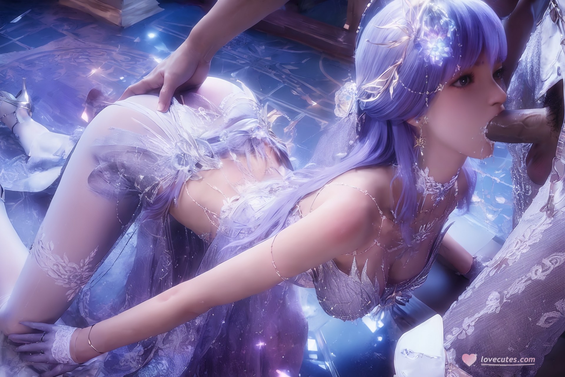 AI Porn - 神印王座 聖采兒：世紀婚禮白絲露穴 AI 成人圖集 Part 1 250P