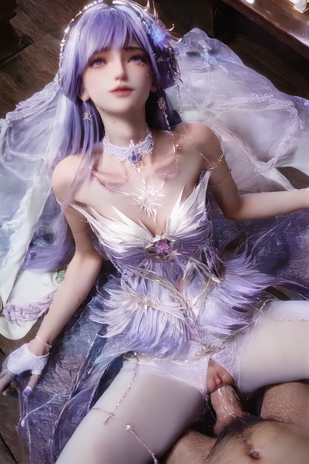 AI Porn - 神印王座 聖采兒：世紀婚禮白絲露穴 AI 成人圖集 Part 1 250P
