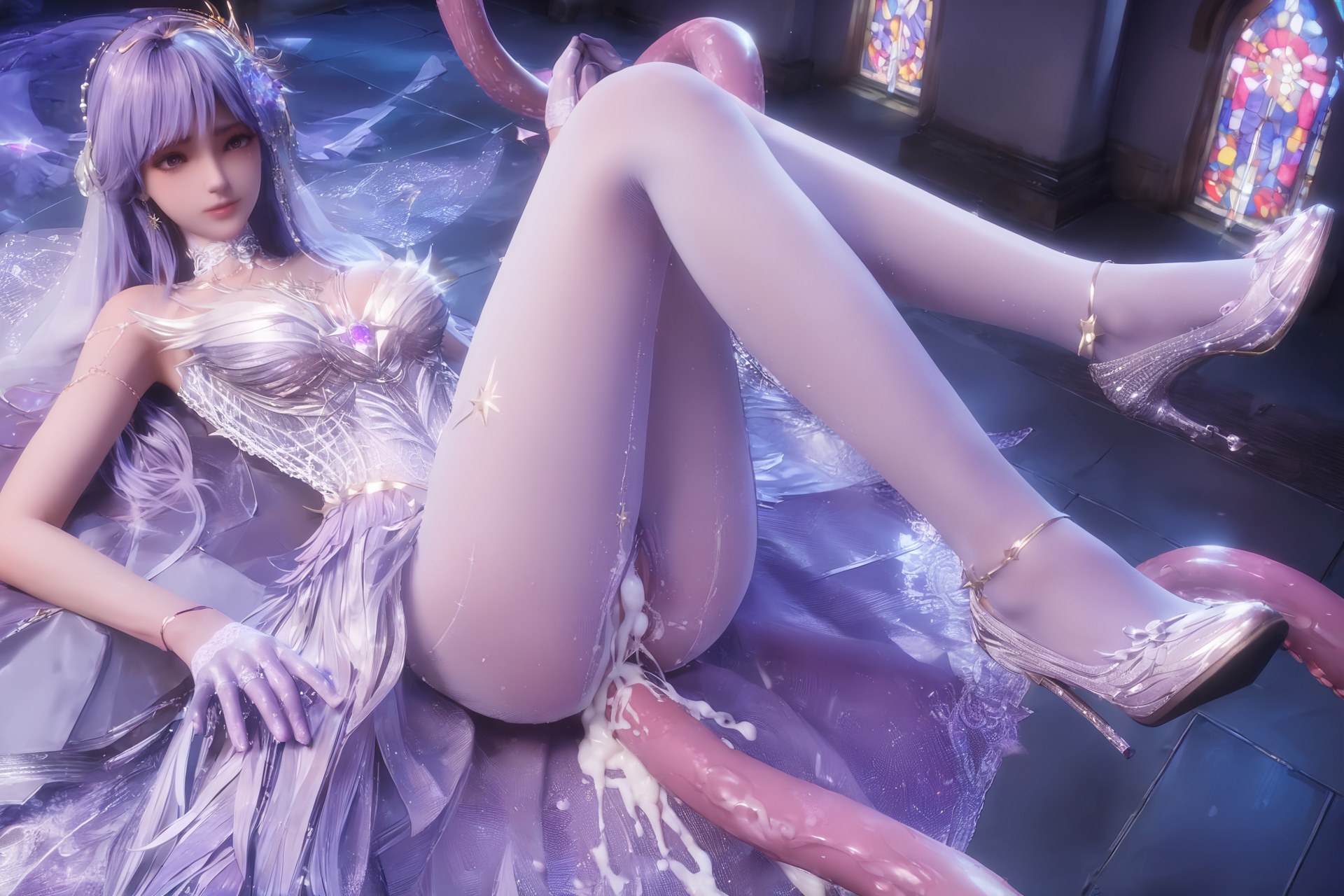 AI Porn - 神印王座 聖采兒：世紀婚禮白絲露穴 AI 成人圖集 Part 2 250P
