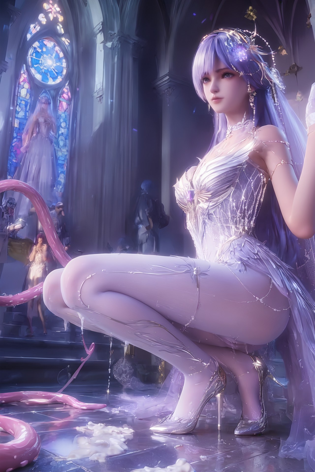 AI Porn - 神印王座 聖采兒：世紀婚禮白絲露穴 AI 成人圖集 Part 2 250P