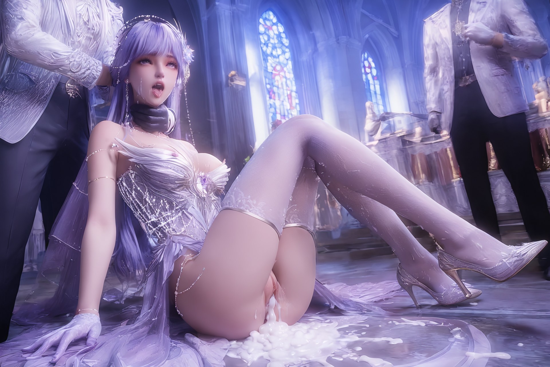 AI Porn - 神印王座 聖采兒：世紀婚禮白絲露穴 AI 成人圖集 Part 2 250P