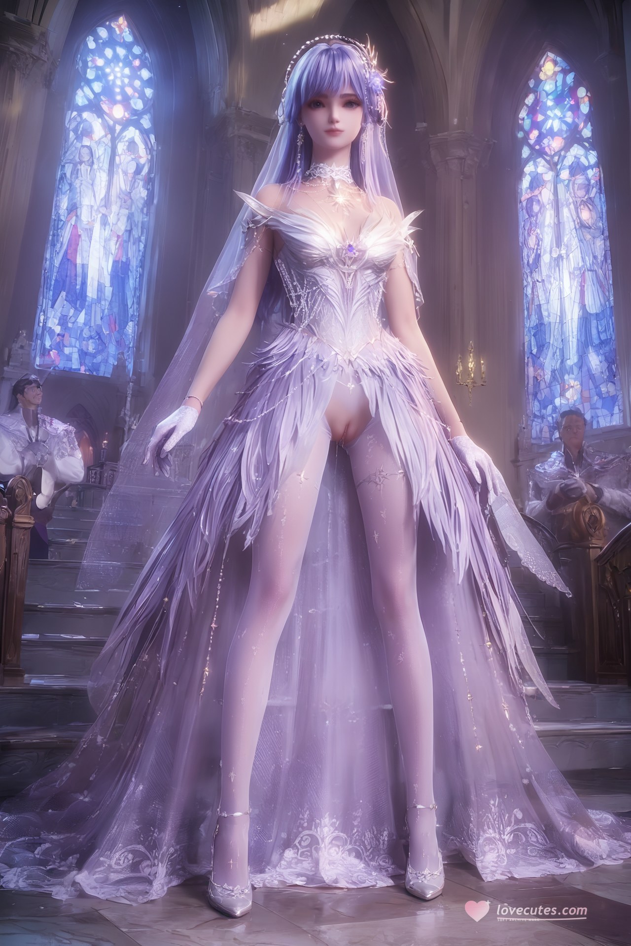 AI Porn - 神印王座 聖采兒：世紀婚禮白絲露穴 AI 成人圖集 Part 2 250P