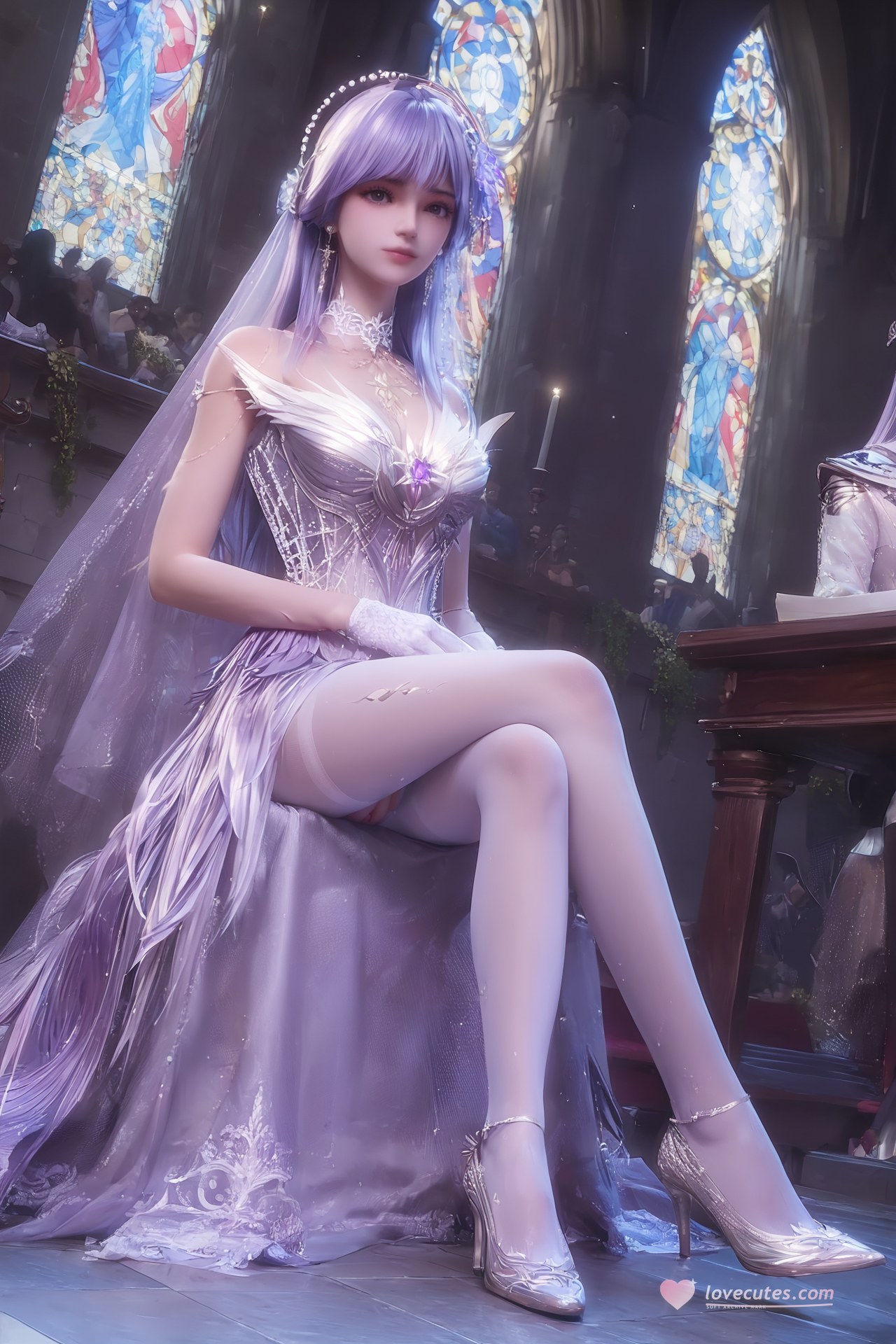 AI Porn - 神印王座 聖采兒：世紀婚禮白絲露穴 AI 成人圖集 Part 2 250P