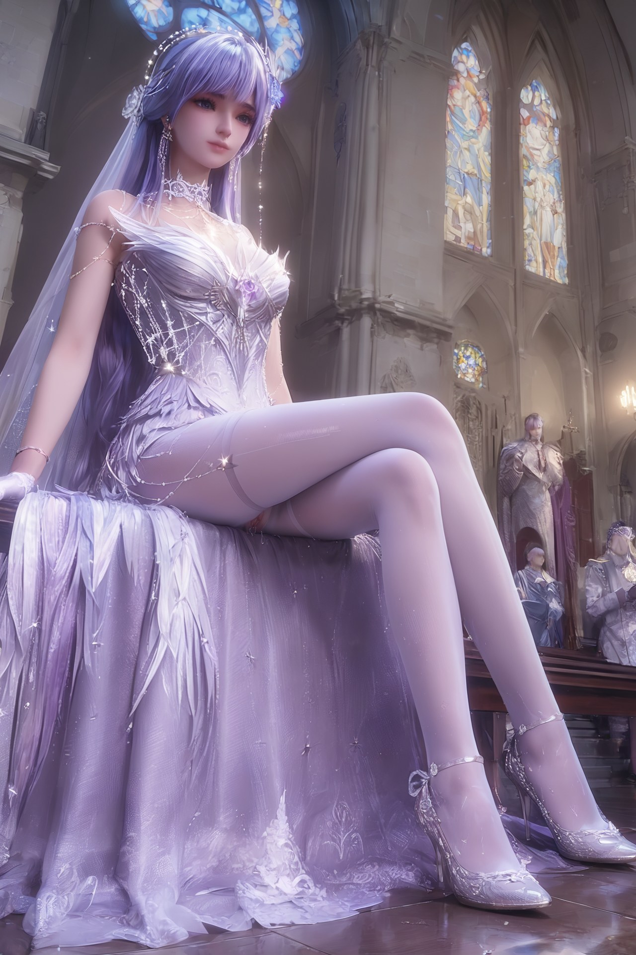 AI Porn - 神印王座 聖采兒：世紀婚禮白絲露穴 AI 成人圖集 Part 2 250P