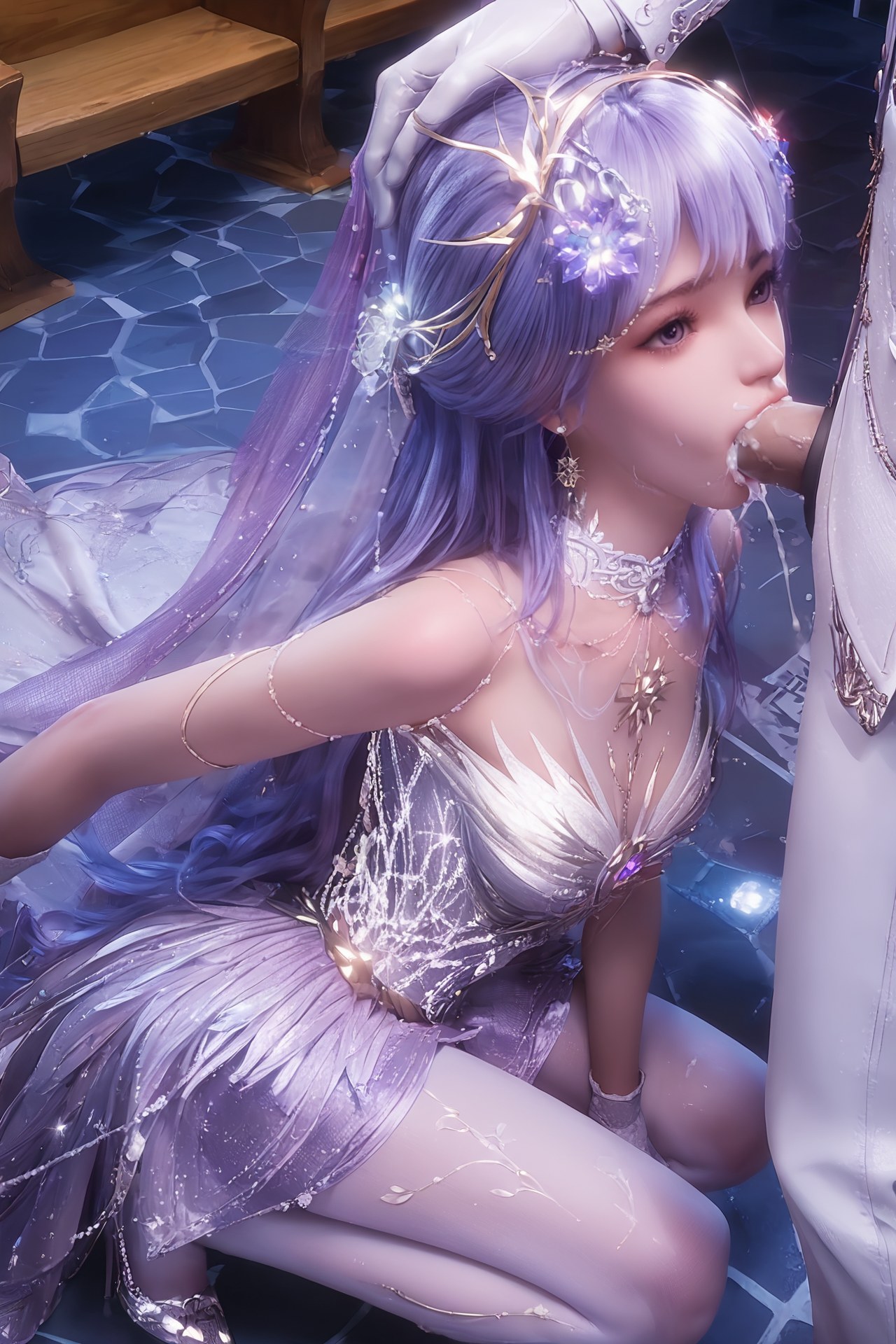 AI Porn - 神印王座 聖采兒：世紀婚禮白絲露穴 AI 成人圖集 Part 2 250P