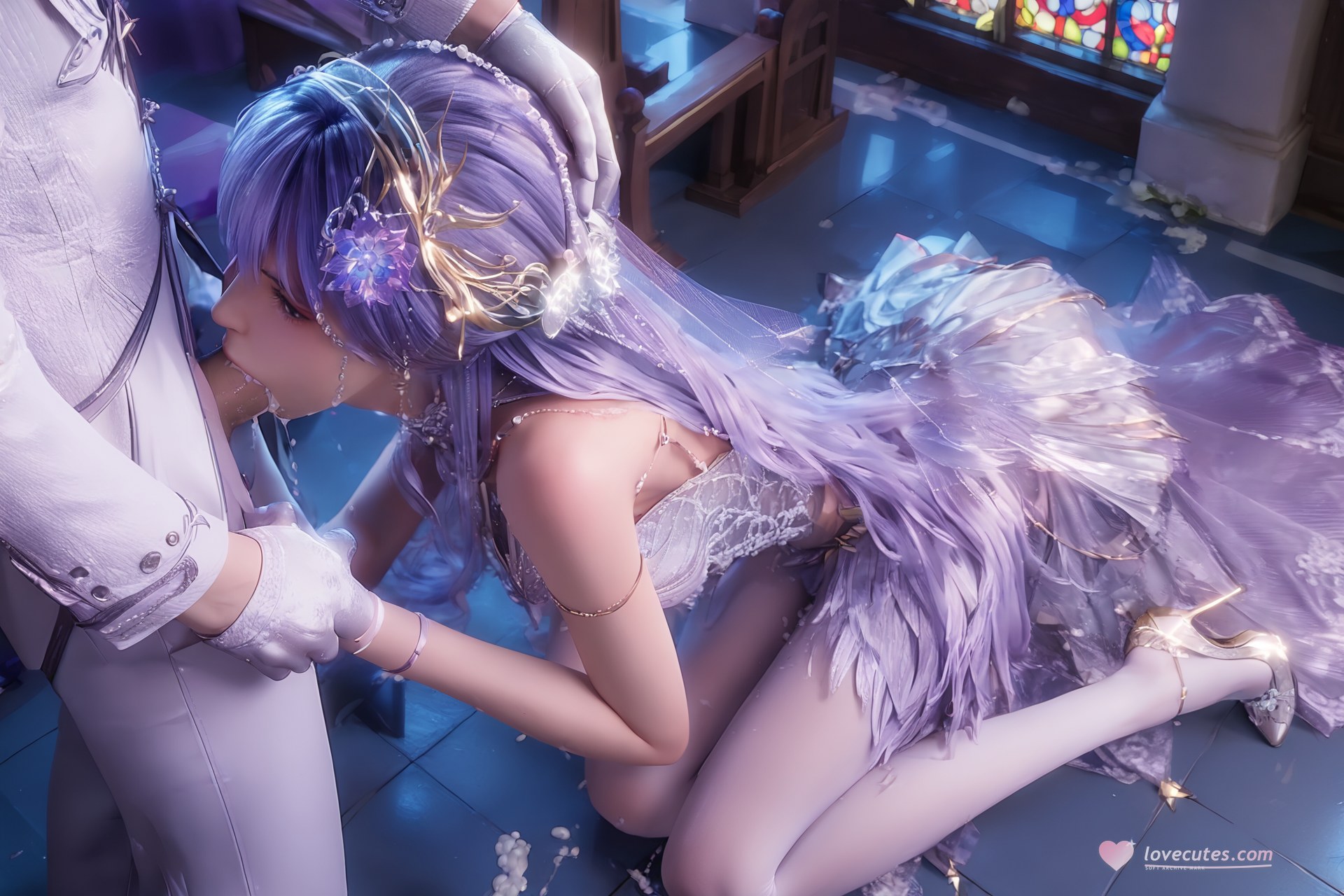 AI Porn - 神印王座 聖采児 ウェディング白ストッキング AI成人画像集 Part 3 250P