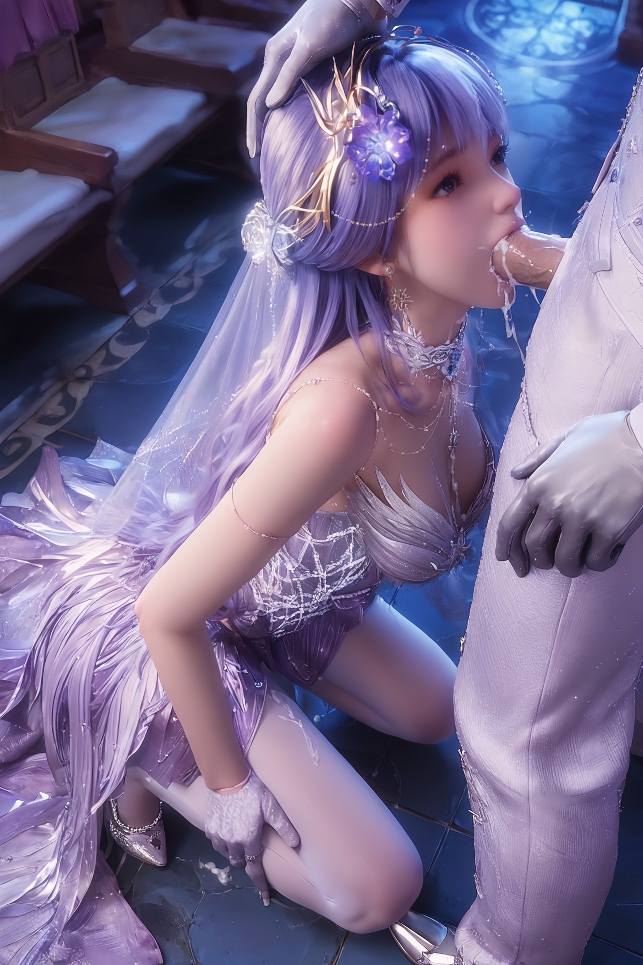AI Porn - 神印王座 聖采児 ウェディング白ストッキング AI成人画像集 Part 3 250P